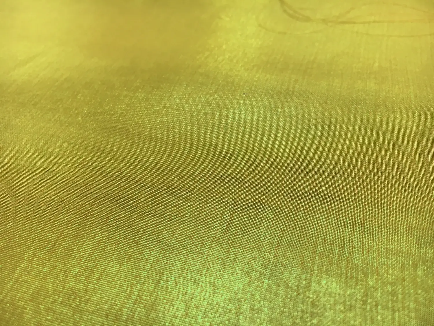 Microfiber Gold Metallic Chiffon in Chartreuse 2