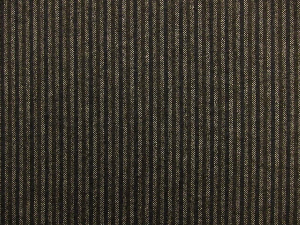 Stretch Wool Flannel Striped Suiting