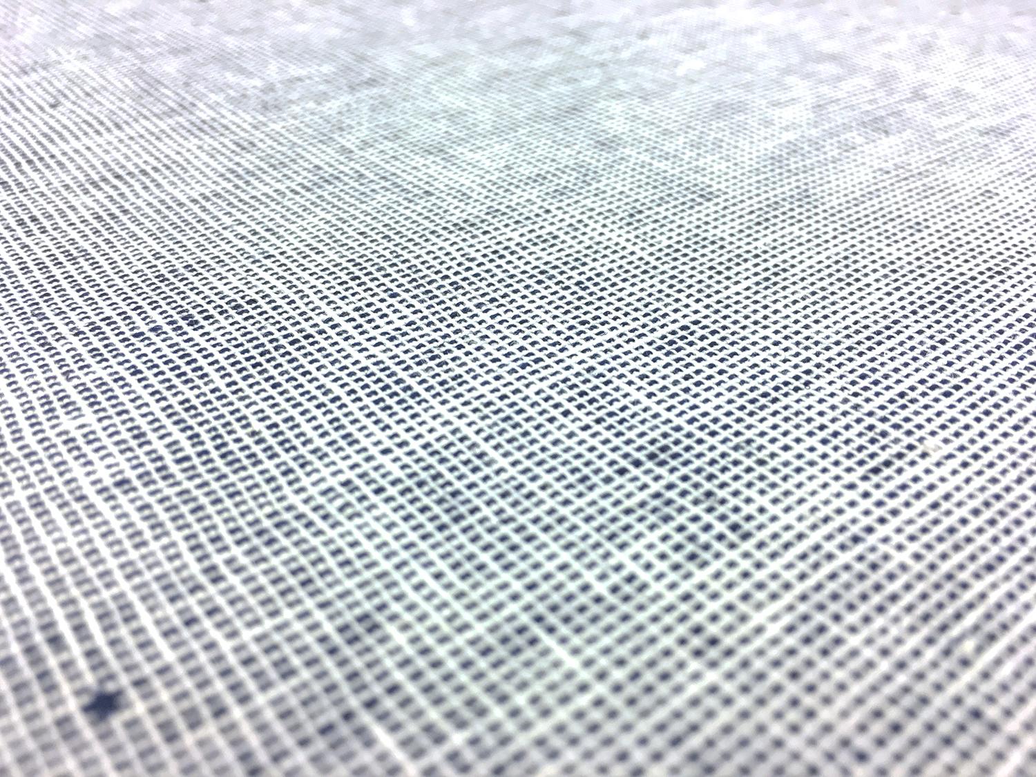 Homespun Two Toned Linen Cotton Blend in Indigo2