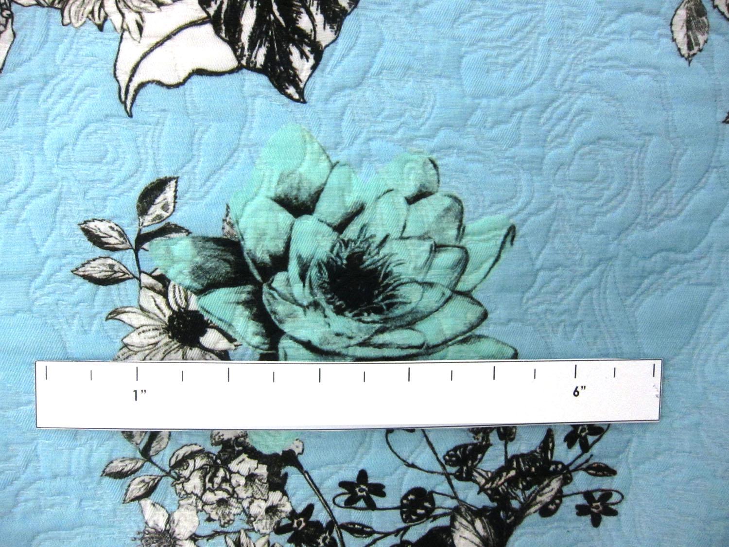 Cotton Blend Matelasse Print 1