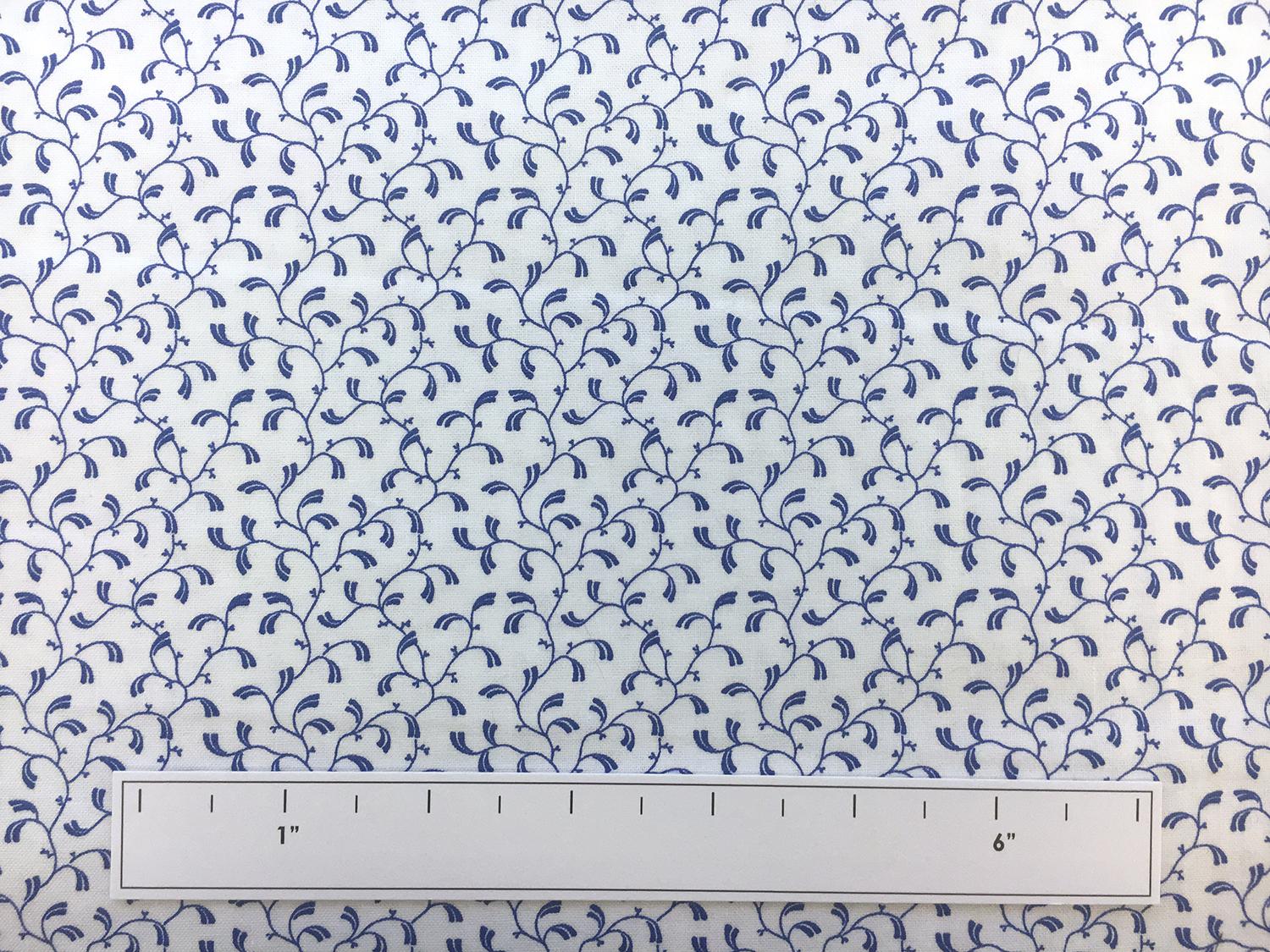 Cotton Broadcloth Decorative Vines Print3