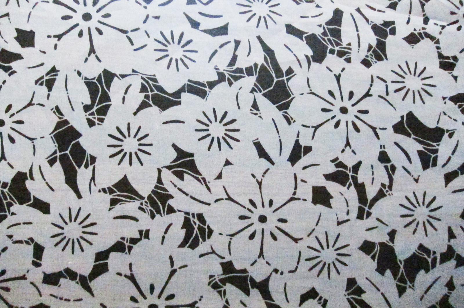 Printed Silk Organza0