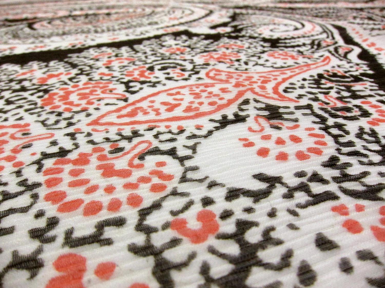 Printed Crinkle Silk Chiffon2