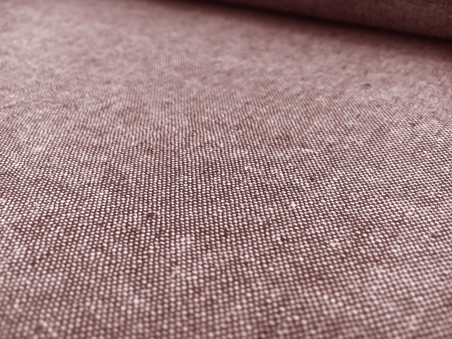 Yarn Dyed Linen Cotton Blend in Rust0