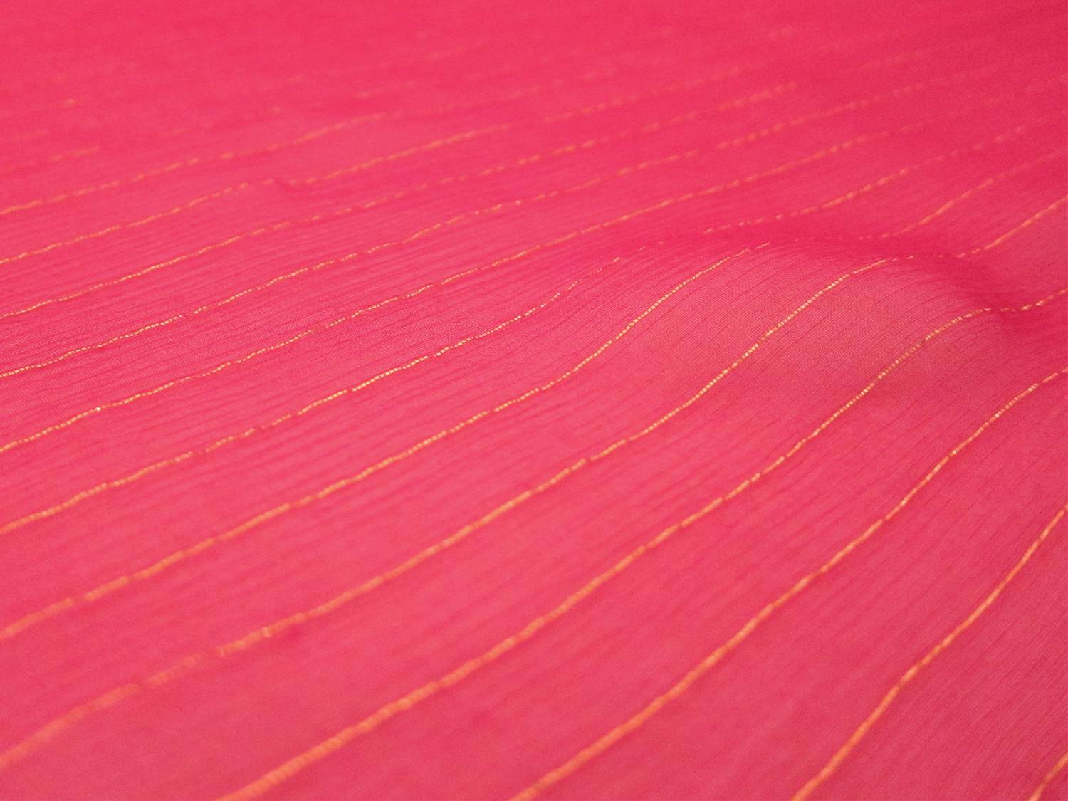 Silk Metallic Chiffon Stripe 0