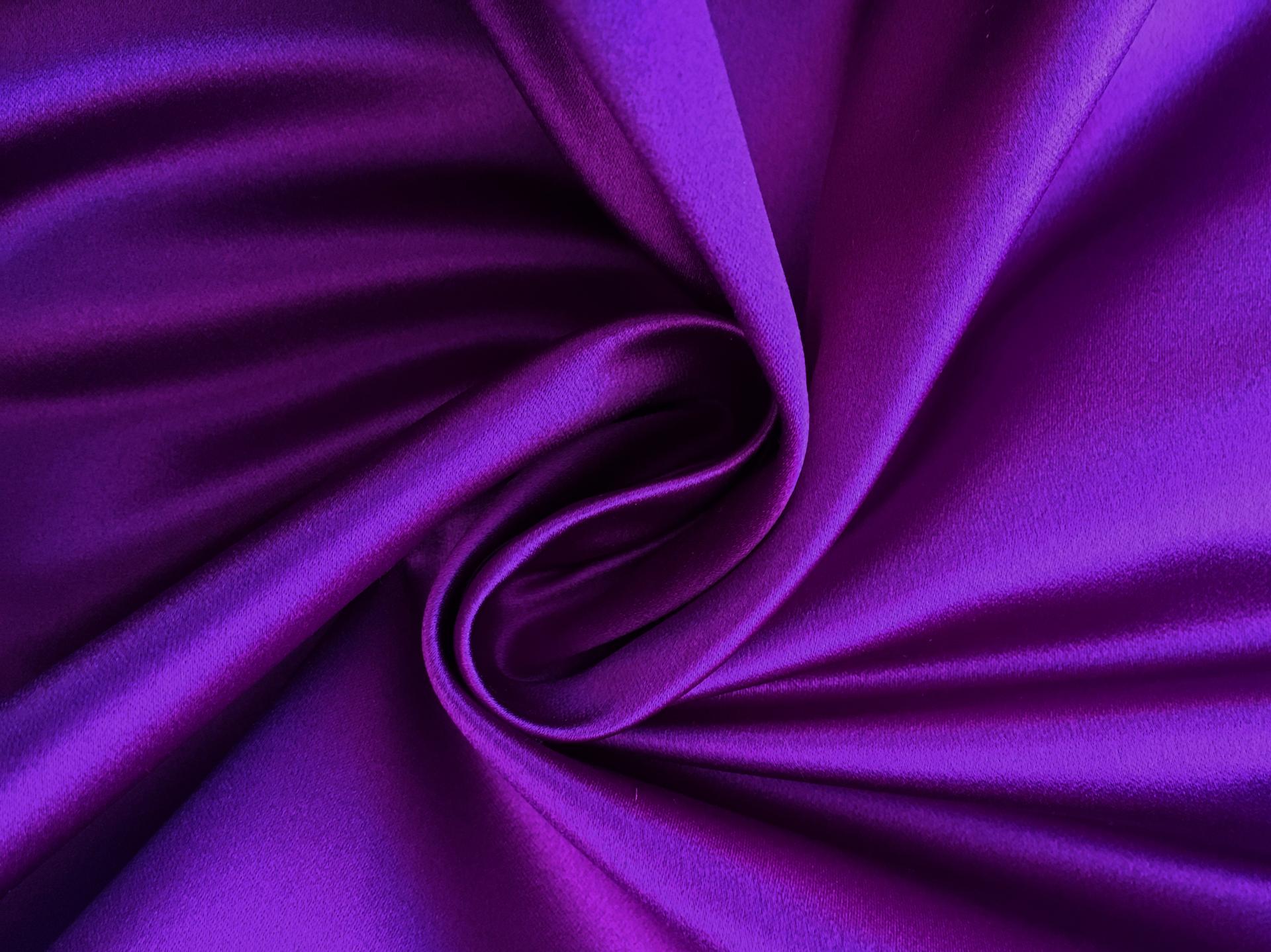 Italian Silk Duchesse Satin in Violet