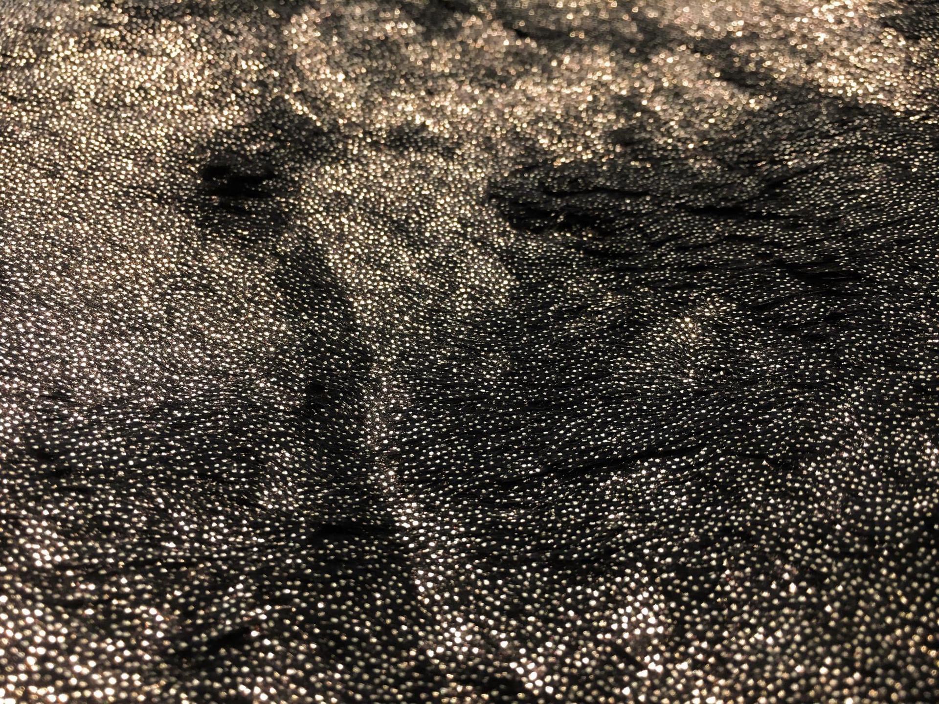 Faux Fur with Small Metallic Dots1