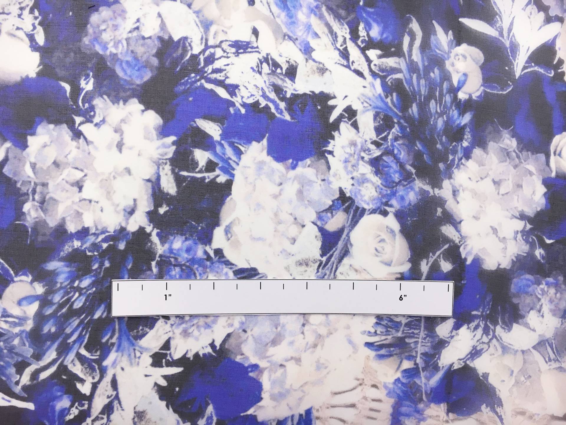 Printed Silk Organza with Floral Bouquets1
