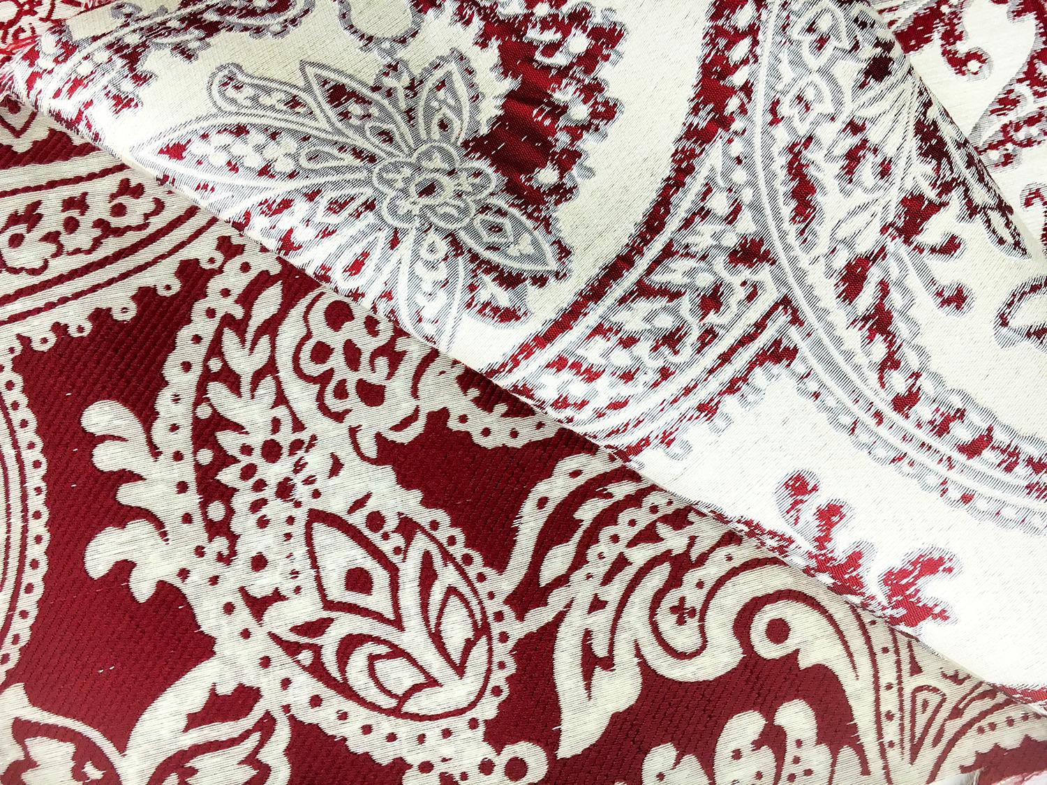 Extra Wide Doubleface Jacquard Large Paisley Pattern3