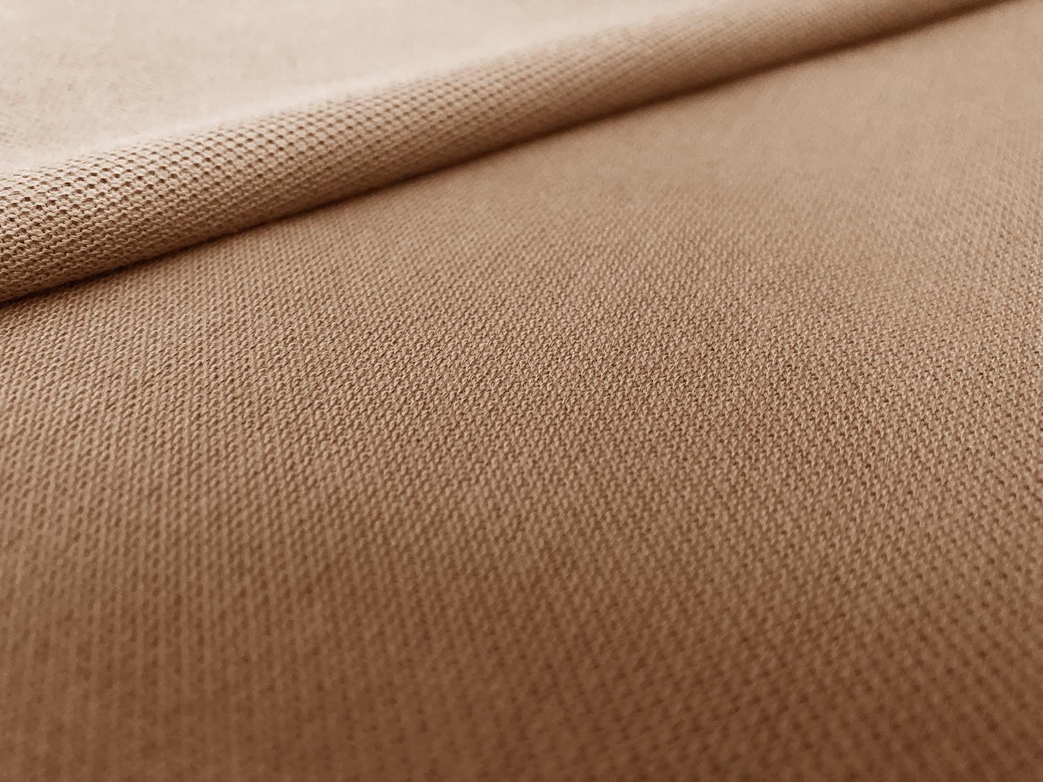 Japanese Cotton Pique Knit in Chamoisee