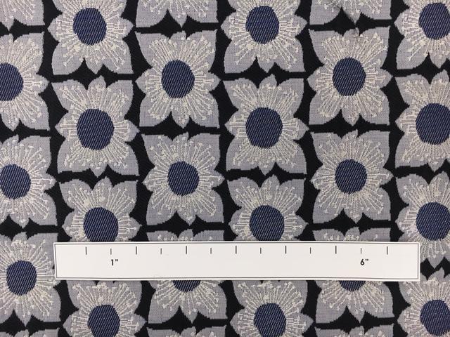 Metallic Brocade with Repeating Flowers1