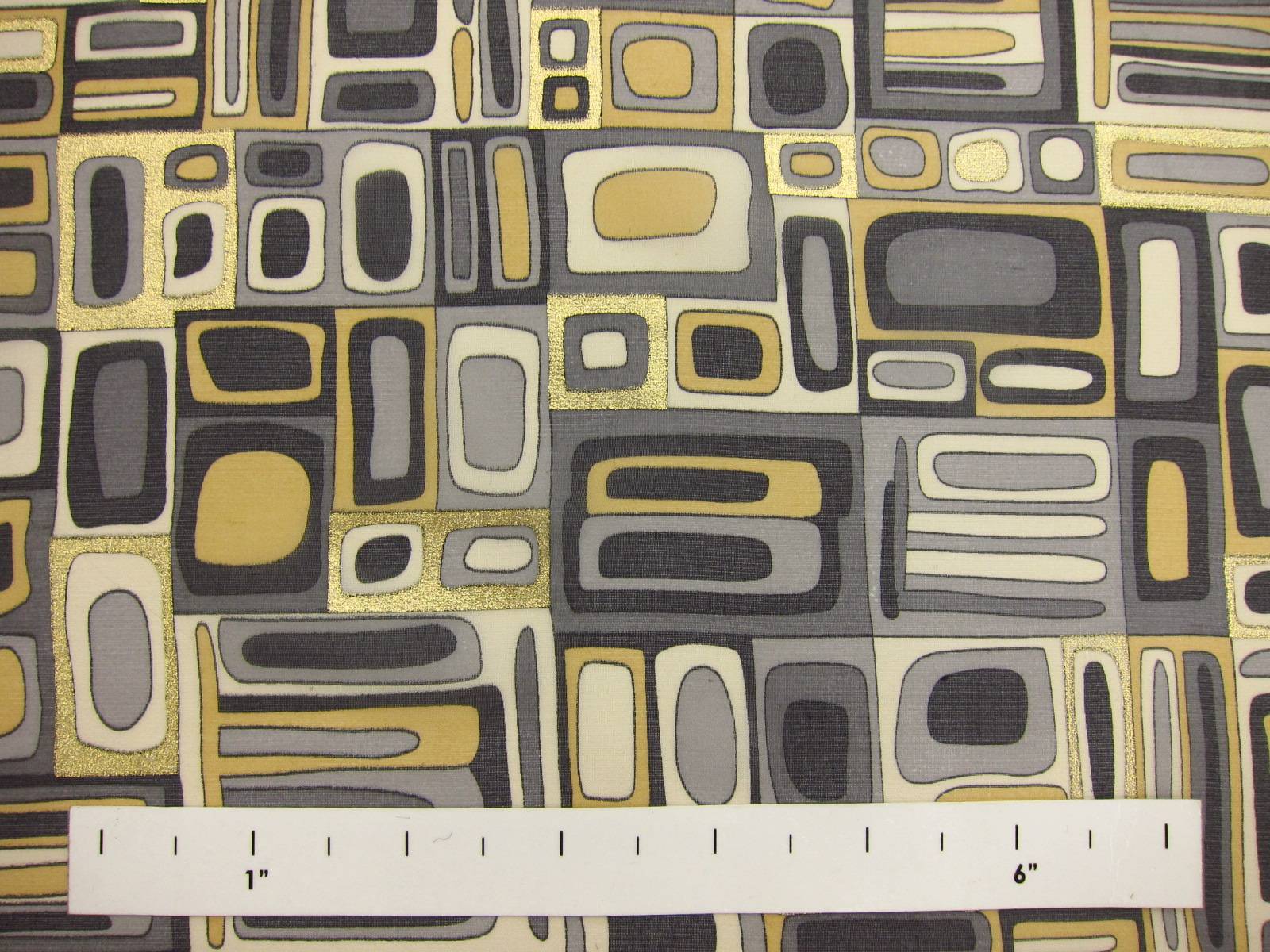 Metallic Printed Silk Chiffon1