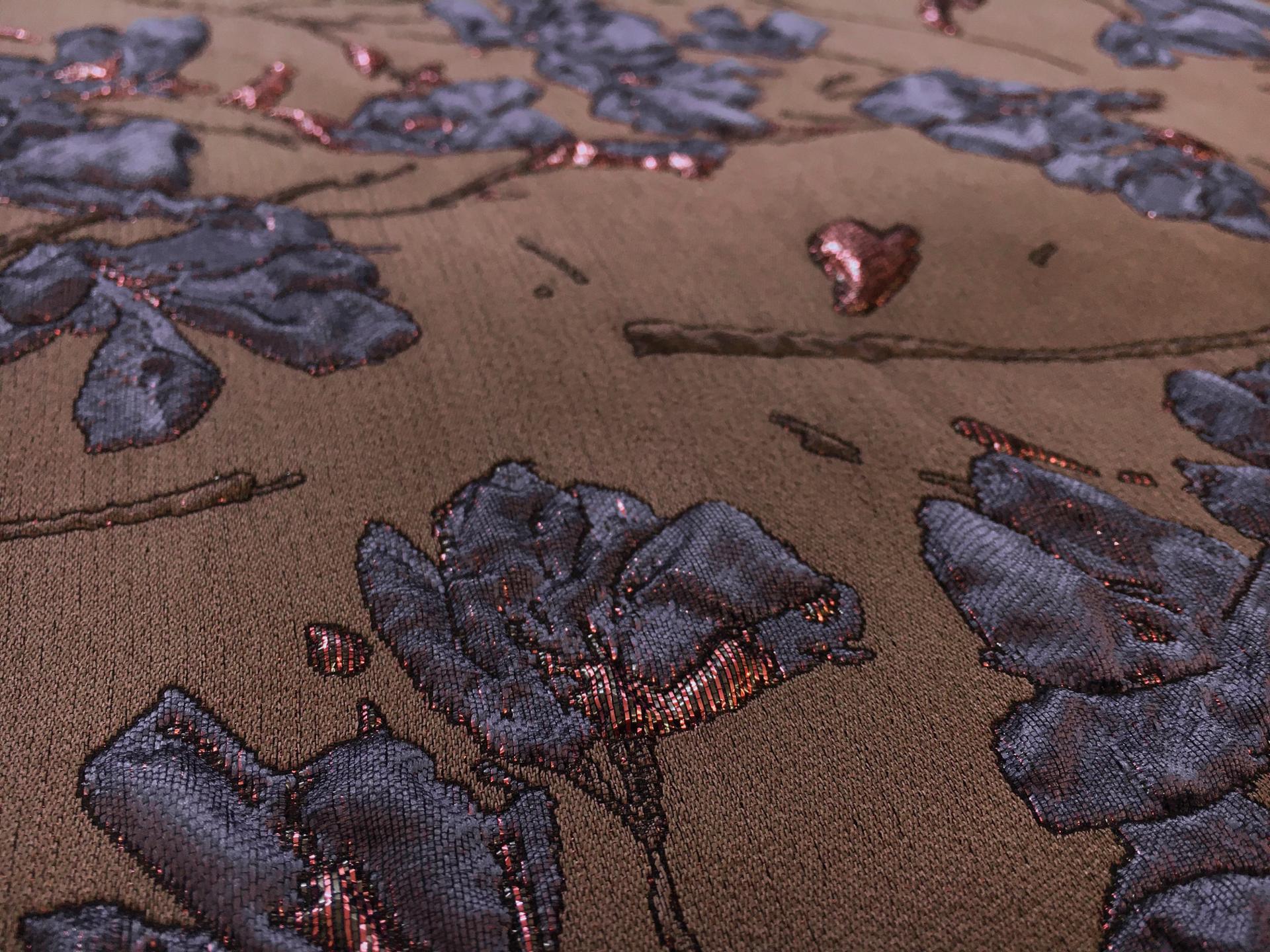 Metallic Floral Cloqué Brocade1