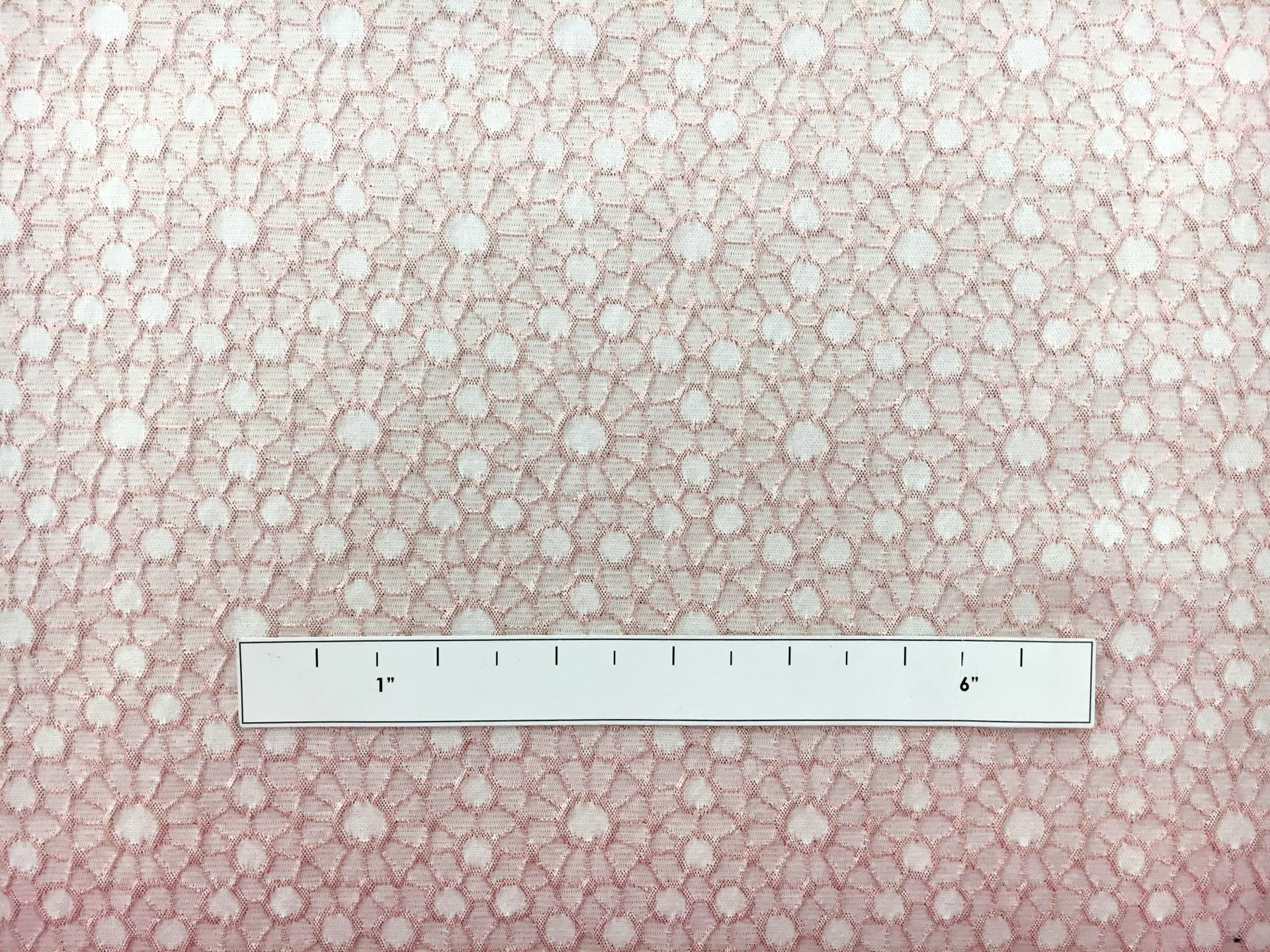 Metallic Acetate Blend Brocade in Light Pink1