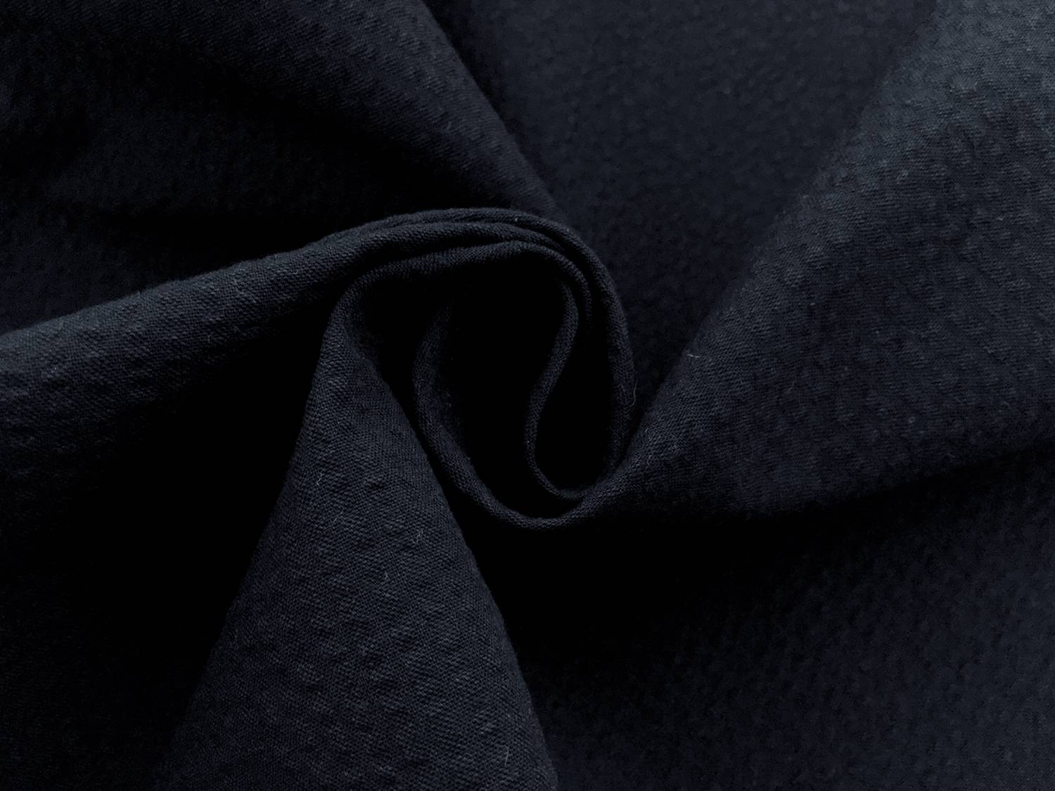Cotton Seersucker in Navy3