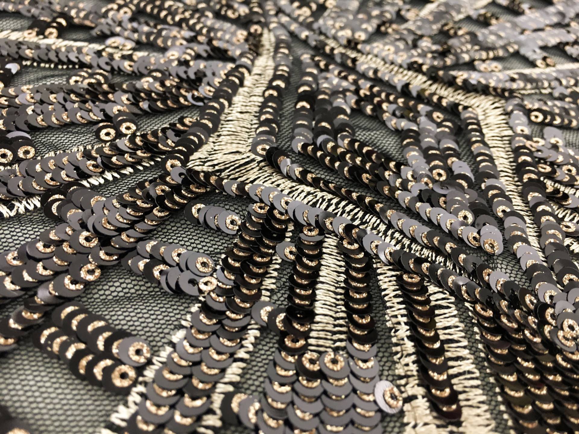 Metallic Embroidery and Sequins on Tulle4