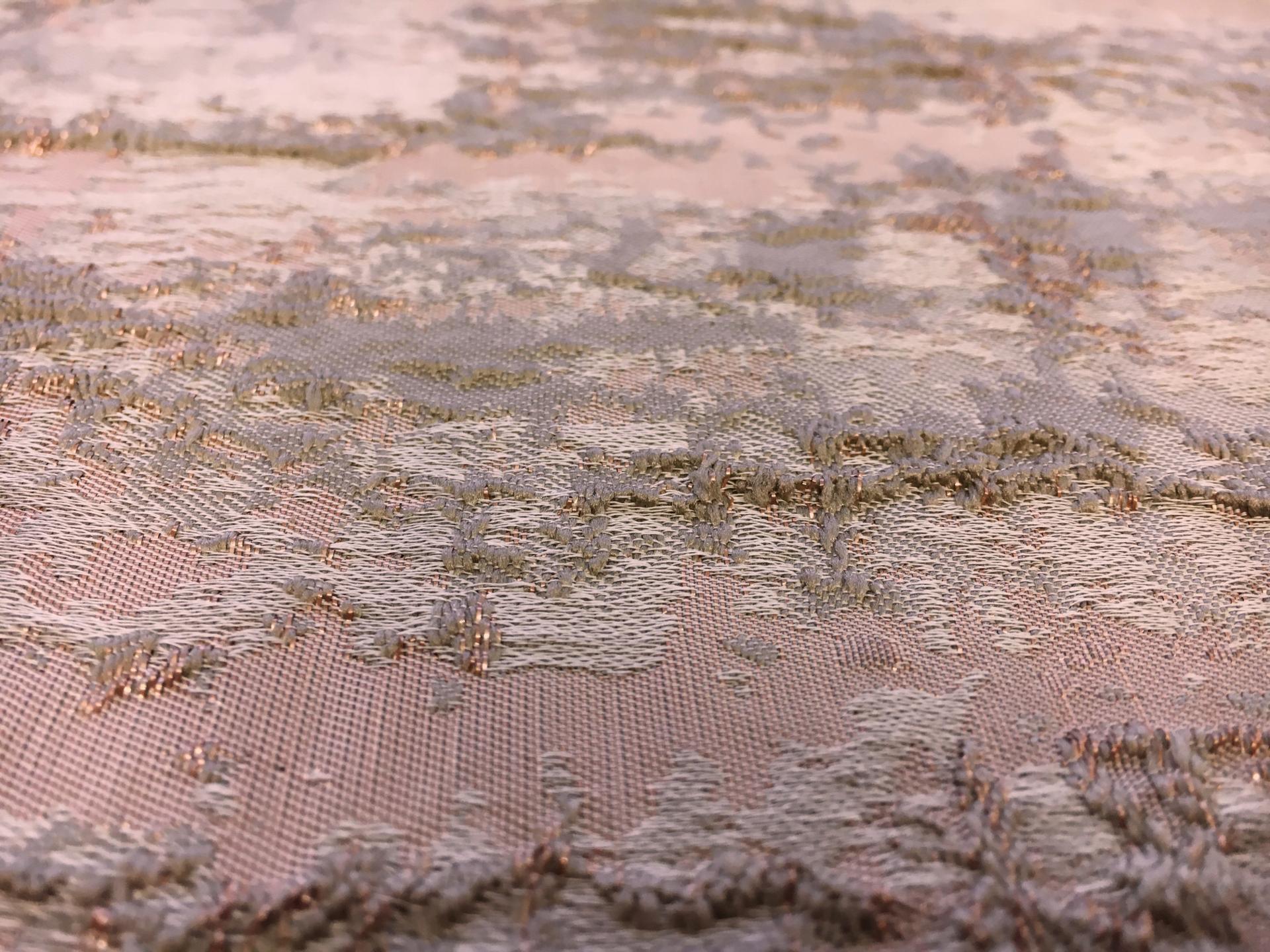 Polyester Textured Metallic Cloqué Brocade1