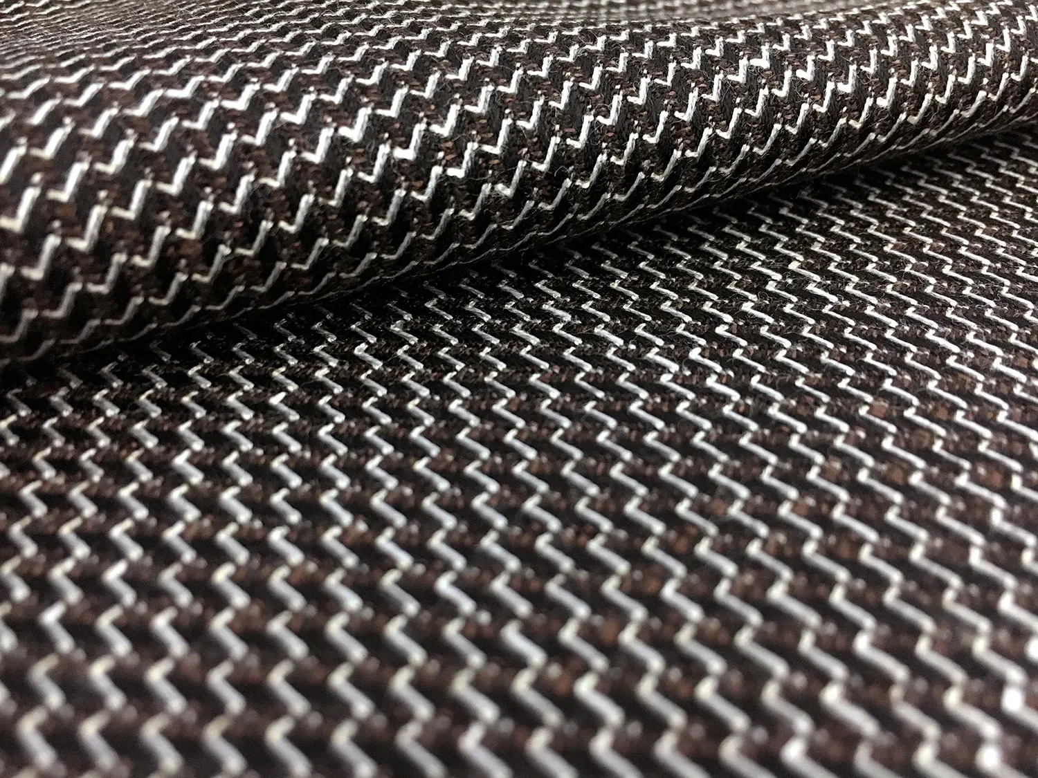 Italian Bamboo Wool Lycra Suiting in Brown2