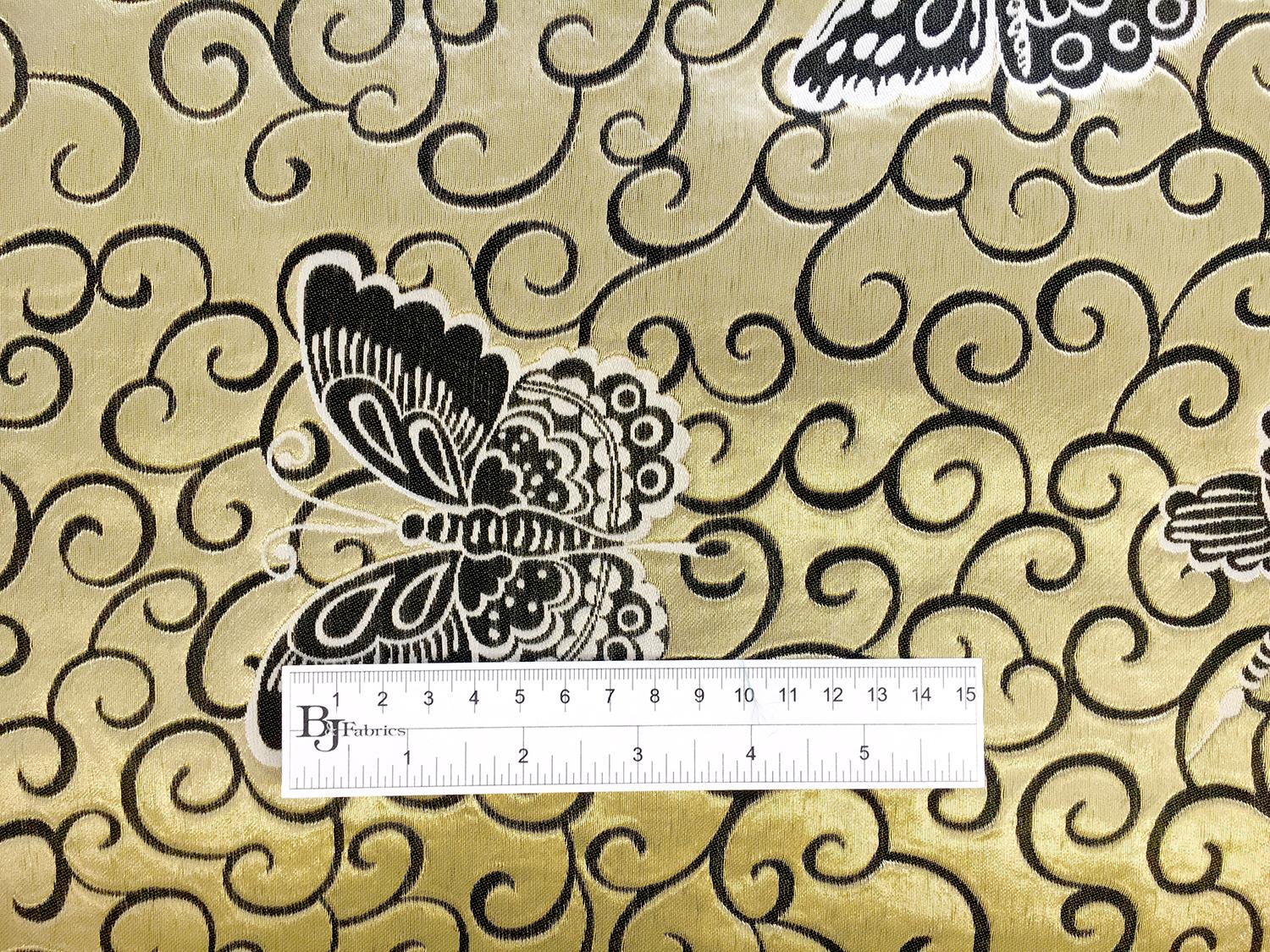 Metallic Brocade with Butterflies1