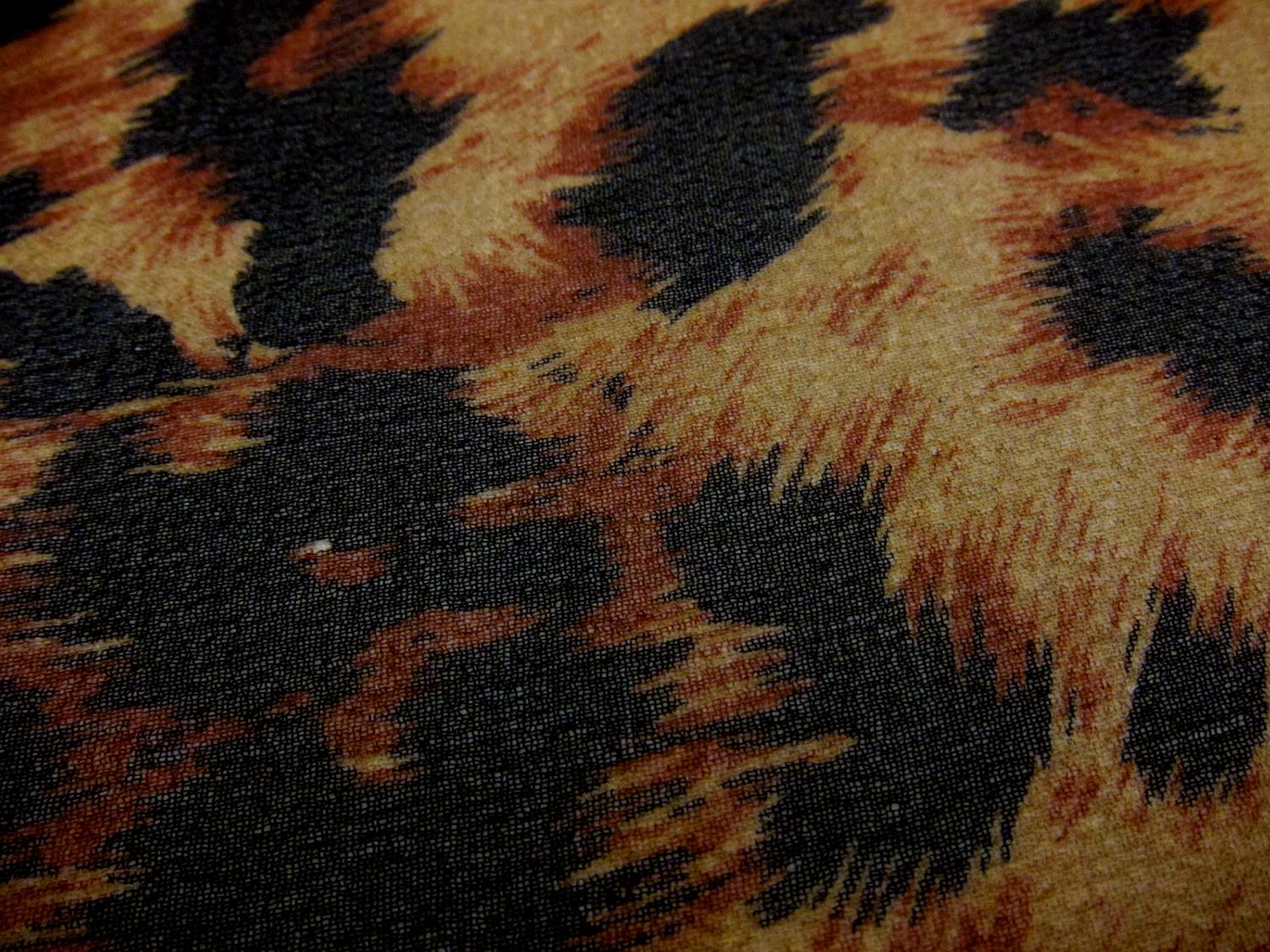 Silk Chiffon in Leopard Print2