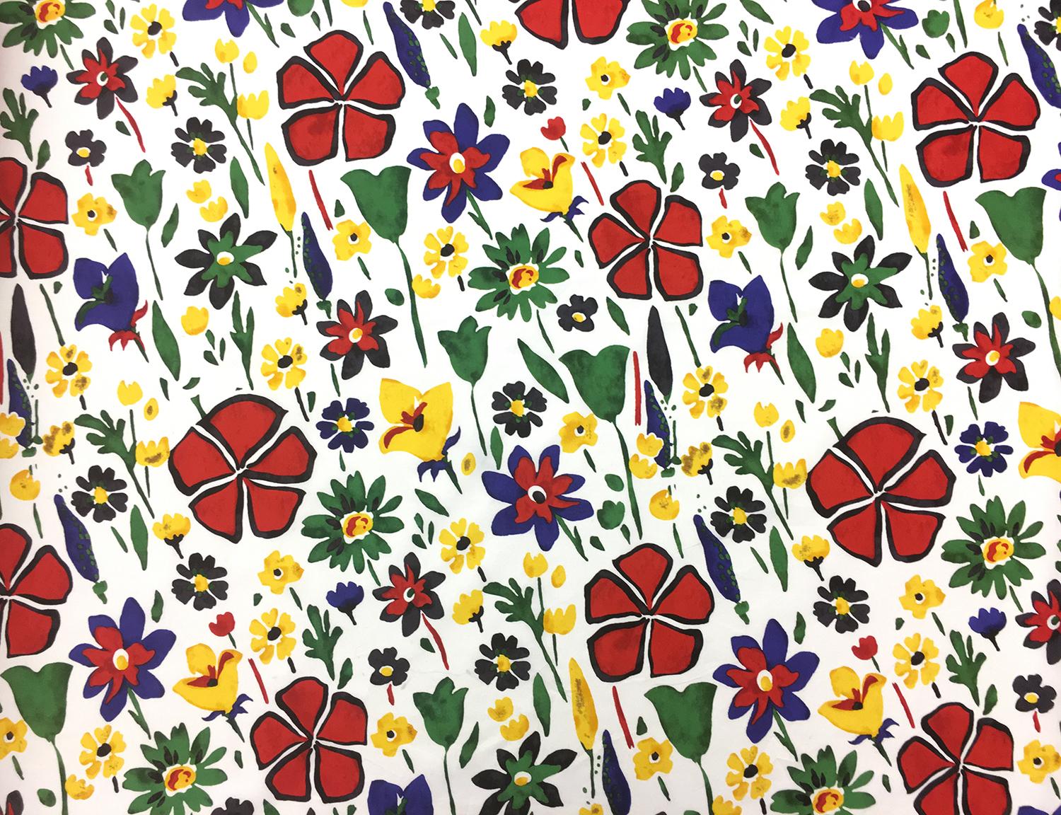 Cotton Poplin Floral Print0