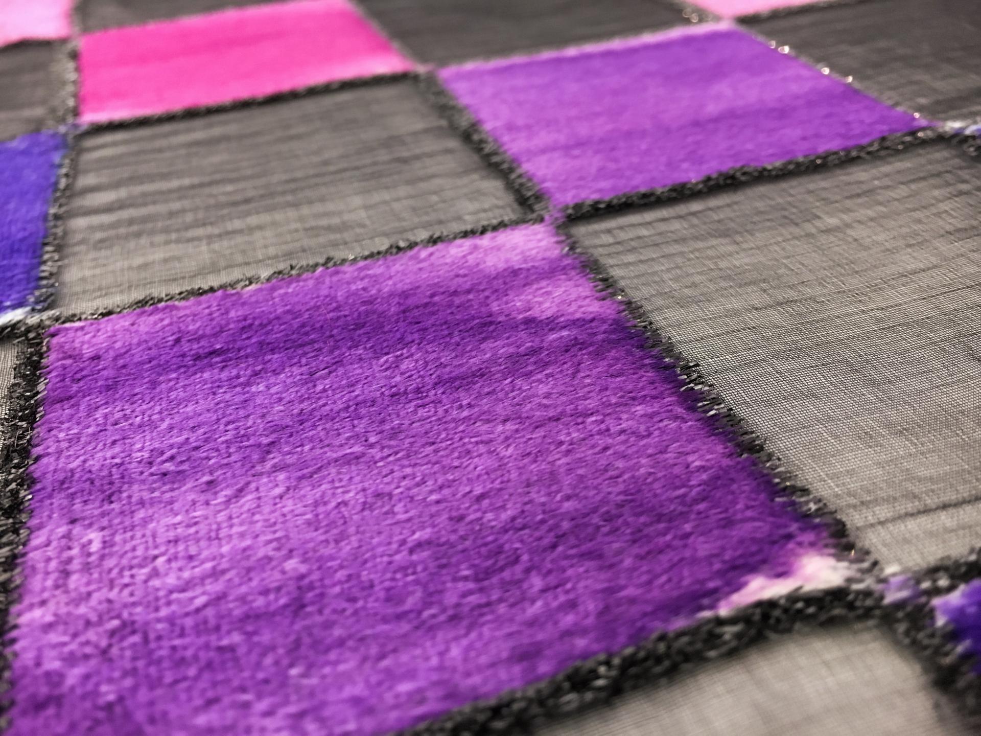 French Silk and Lurex Checkerboard Burnout Velvet 2