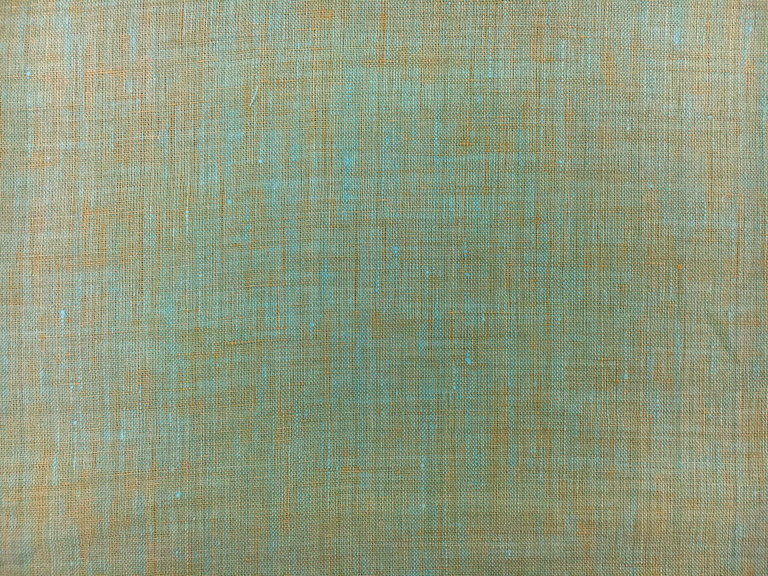 Two Toned Lightweight Linen in Turquoise Ochre2