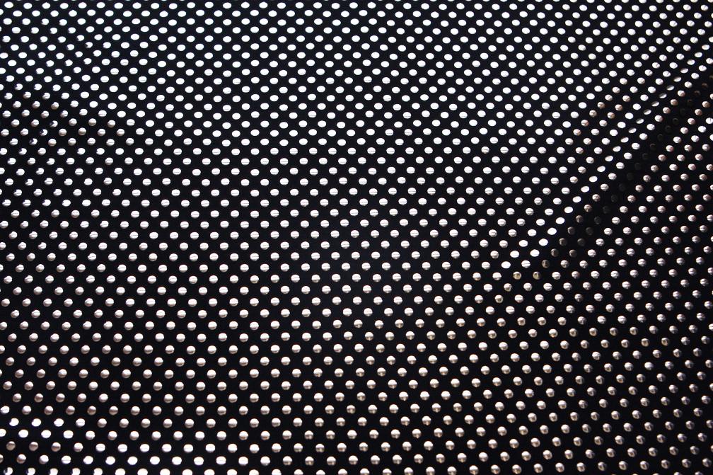 Poly Spandex with Metallic Dots0
