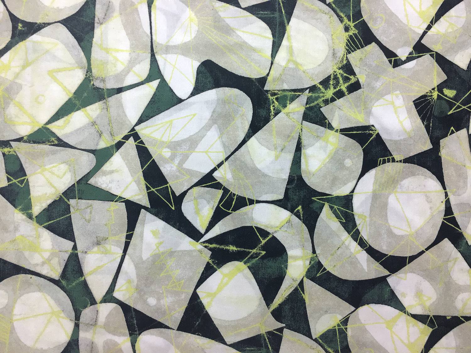 Cotton Broadcloth With Abstract Geometric Print0