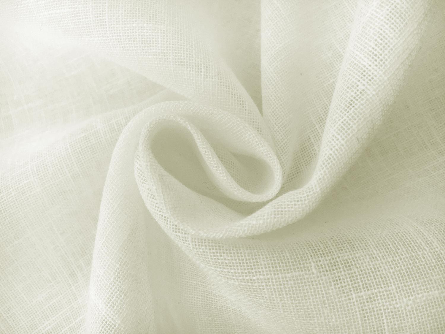 Extra Wide Poly Cotton Sheer Mesh in Ivory1