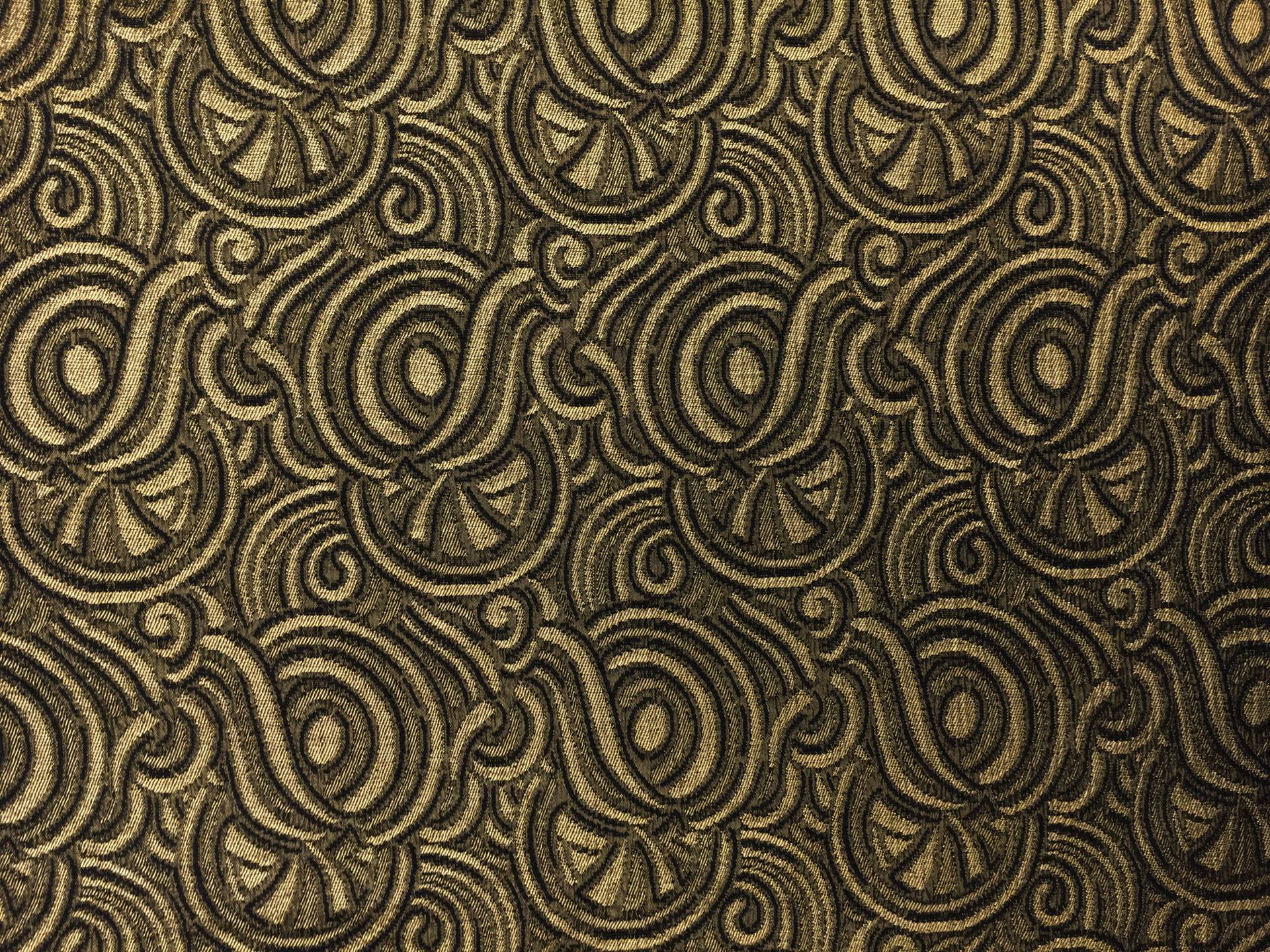 Gold Metallic Brocade with Swirls 0