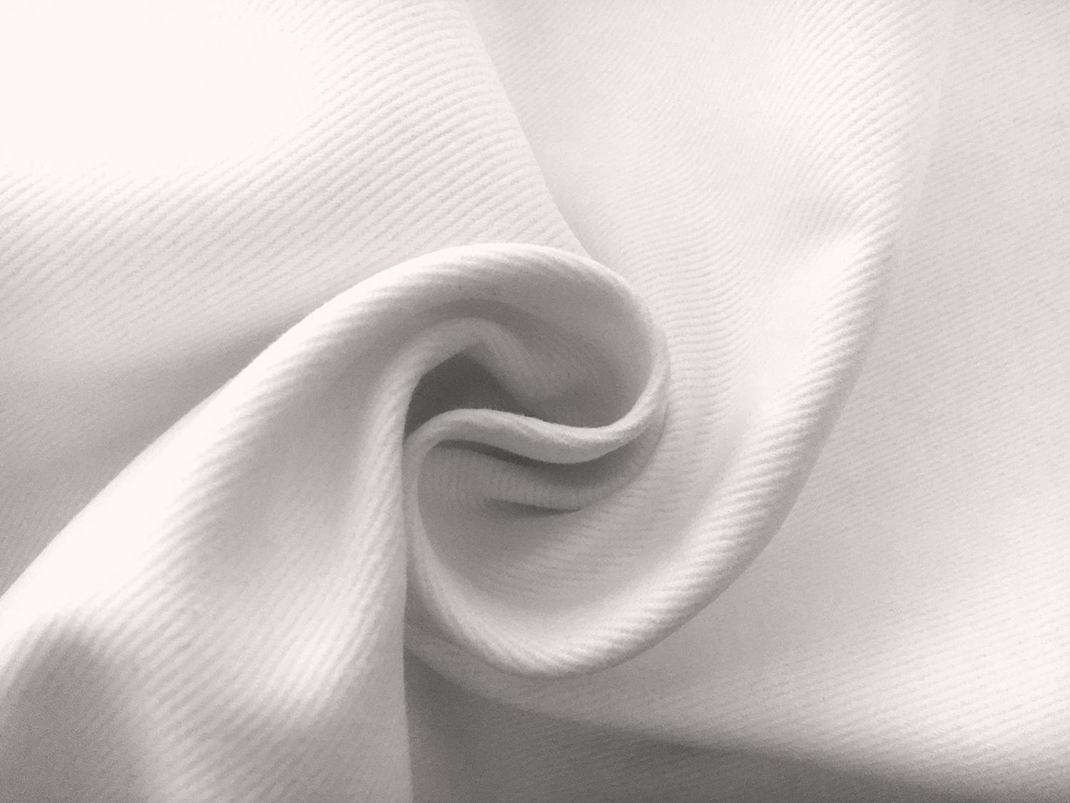 12oz Brushed Cotton Denim in White1