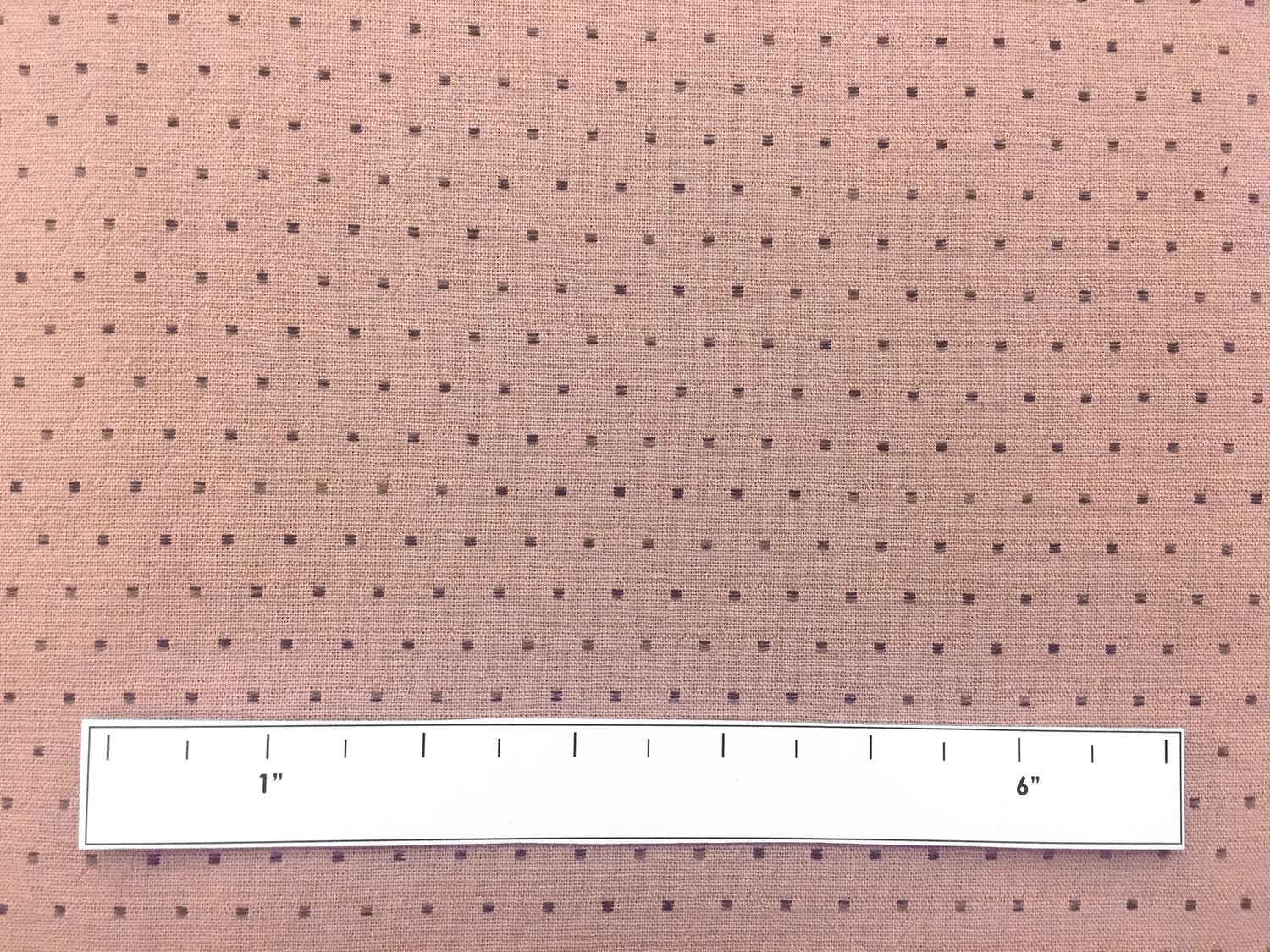 Japanese Cotton Woven Dots Novelty in Salmon Pink1