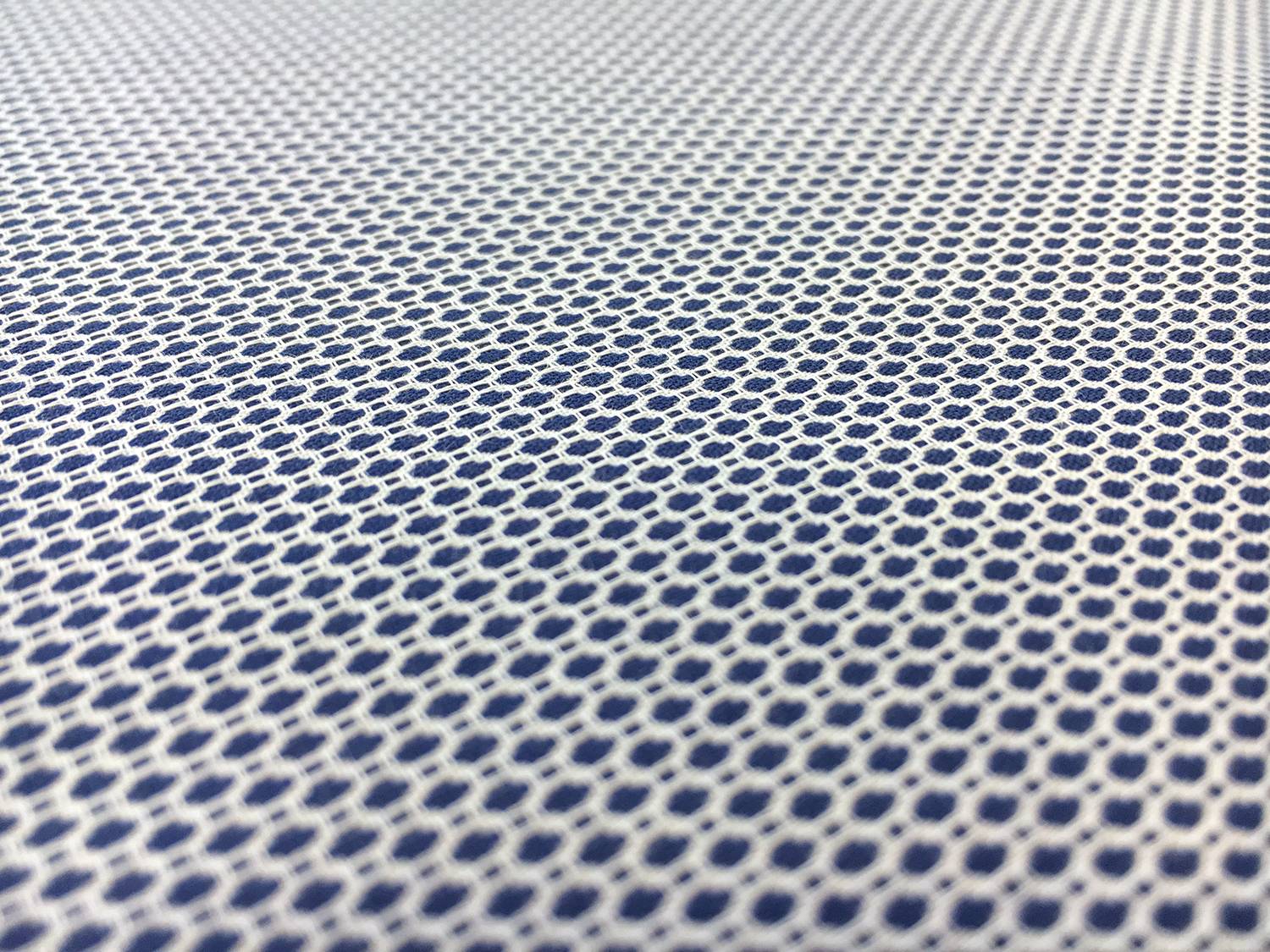 Cotton Oxford Dobby Shirting in Navy2
