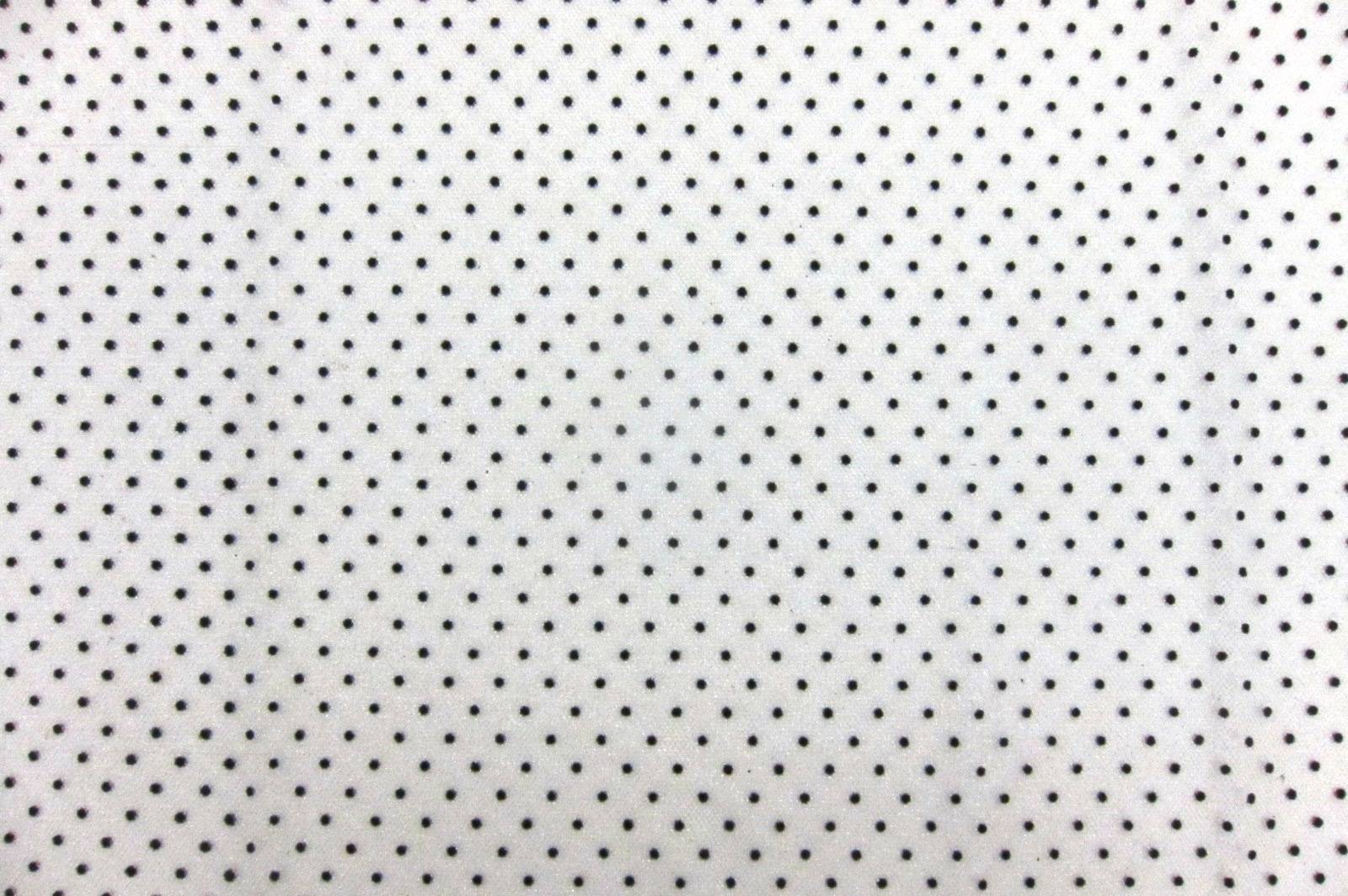 Polka Dot Flocking on Metallic Tulle in Silver0