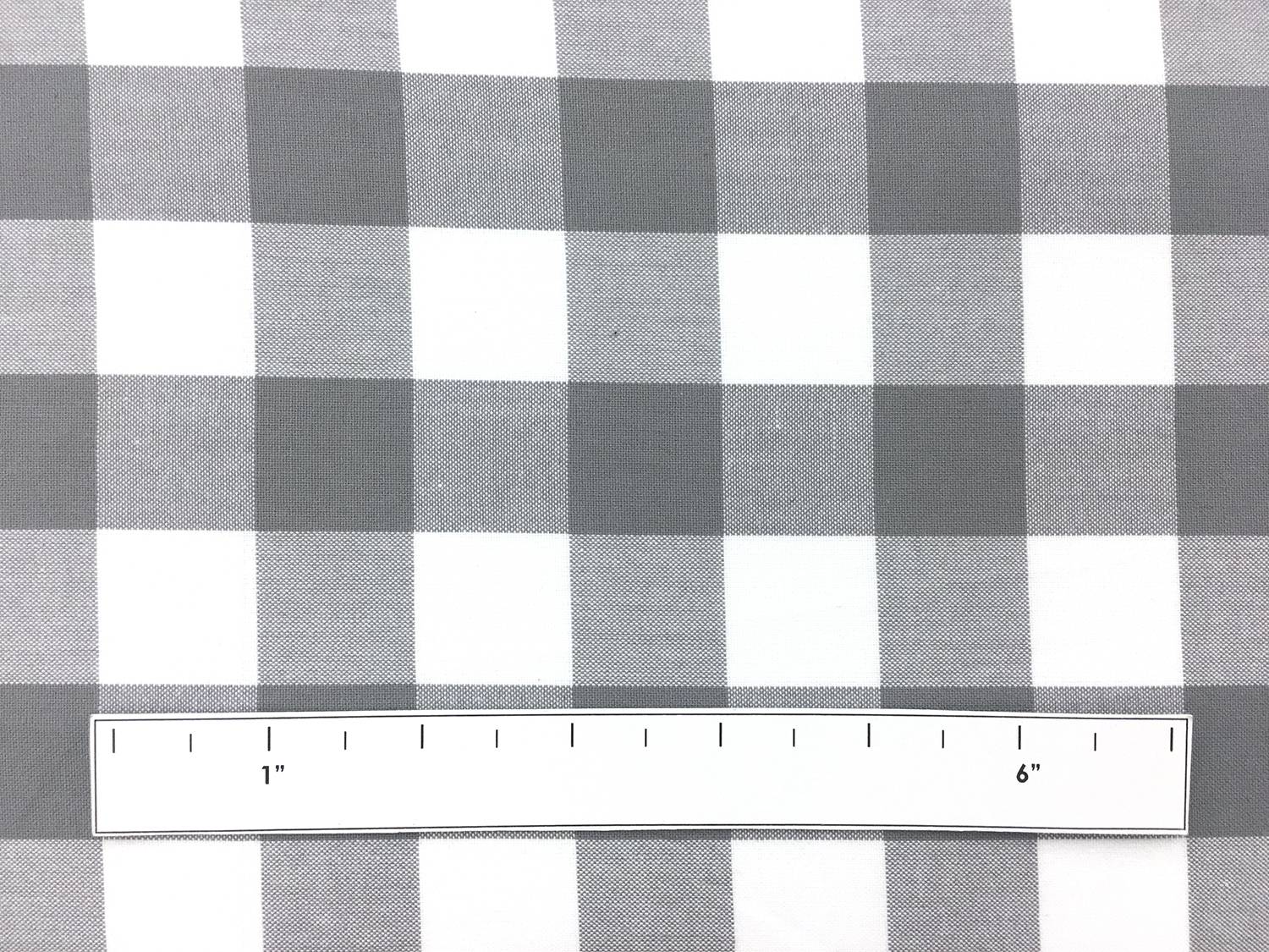 Carolina Cotton Gingham in Grey1