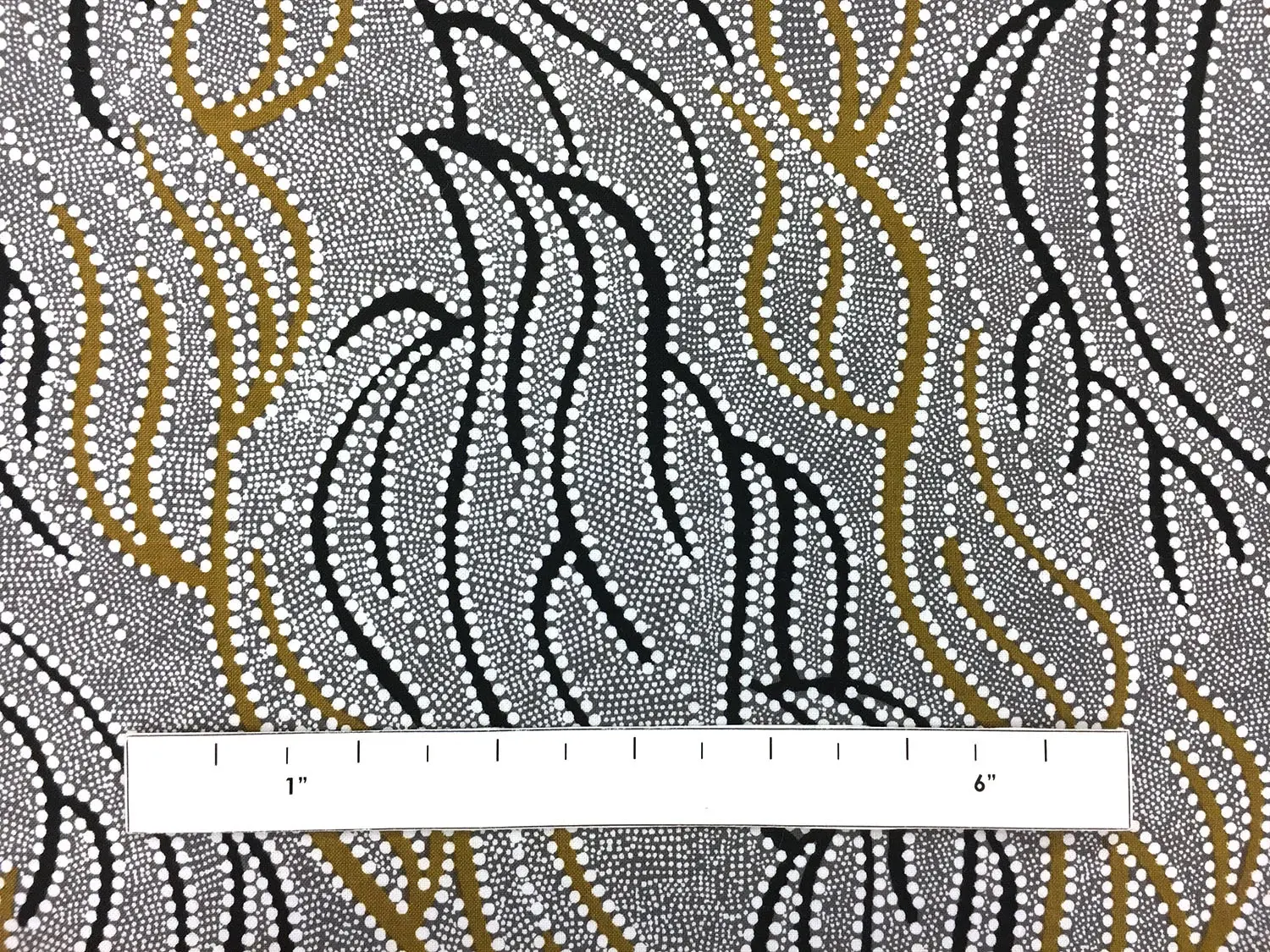 Australian Cotton Print With Aboriginal Motif 1
