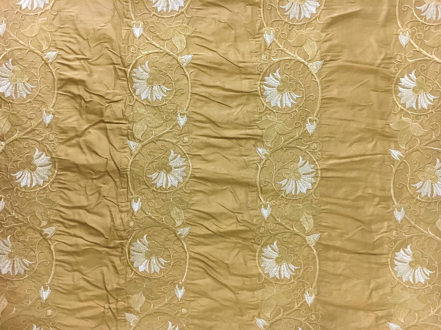 Embroidered Silk Shantung 0