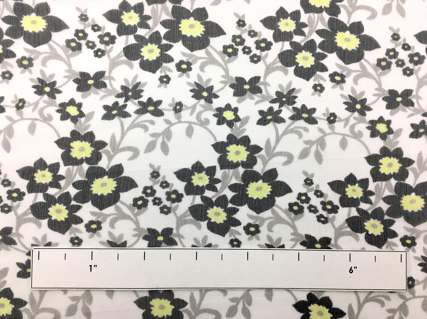 Italian Silk Chiffon With Floral Print1