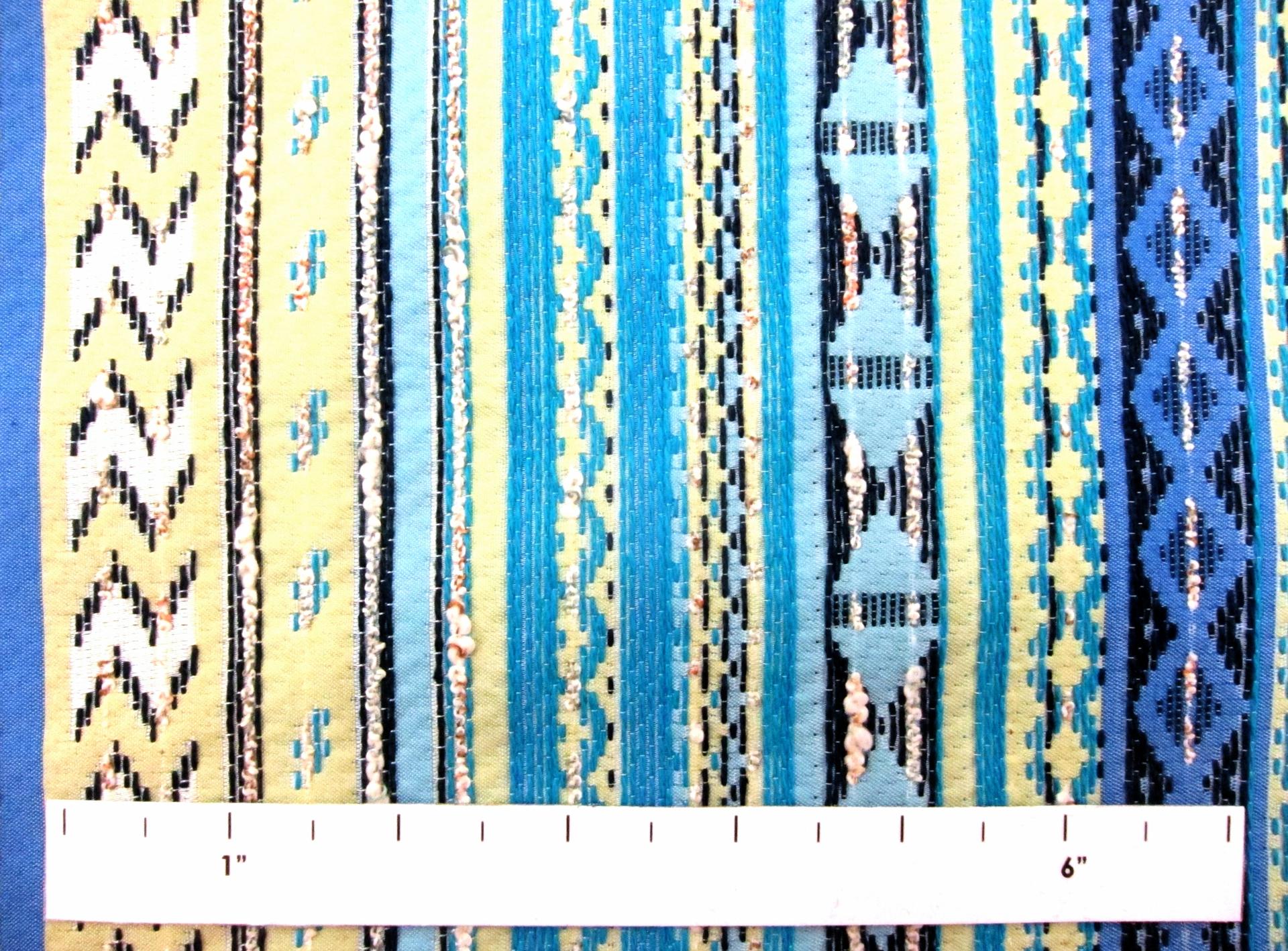 Poly Cotton Blend Ikat Brocade1
