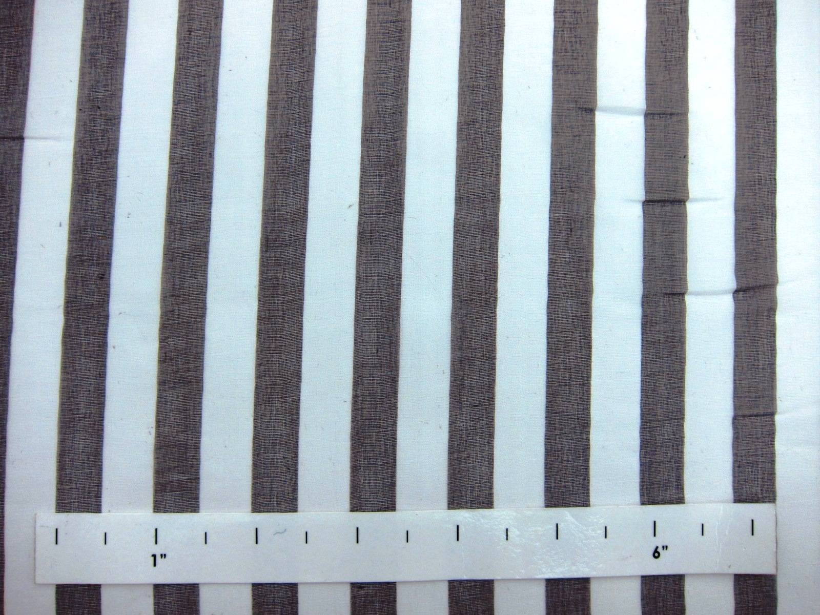 Printed Silk Chiffon Brown Stripes1