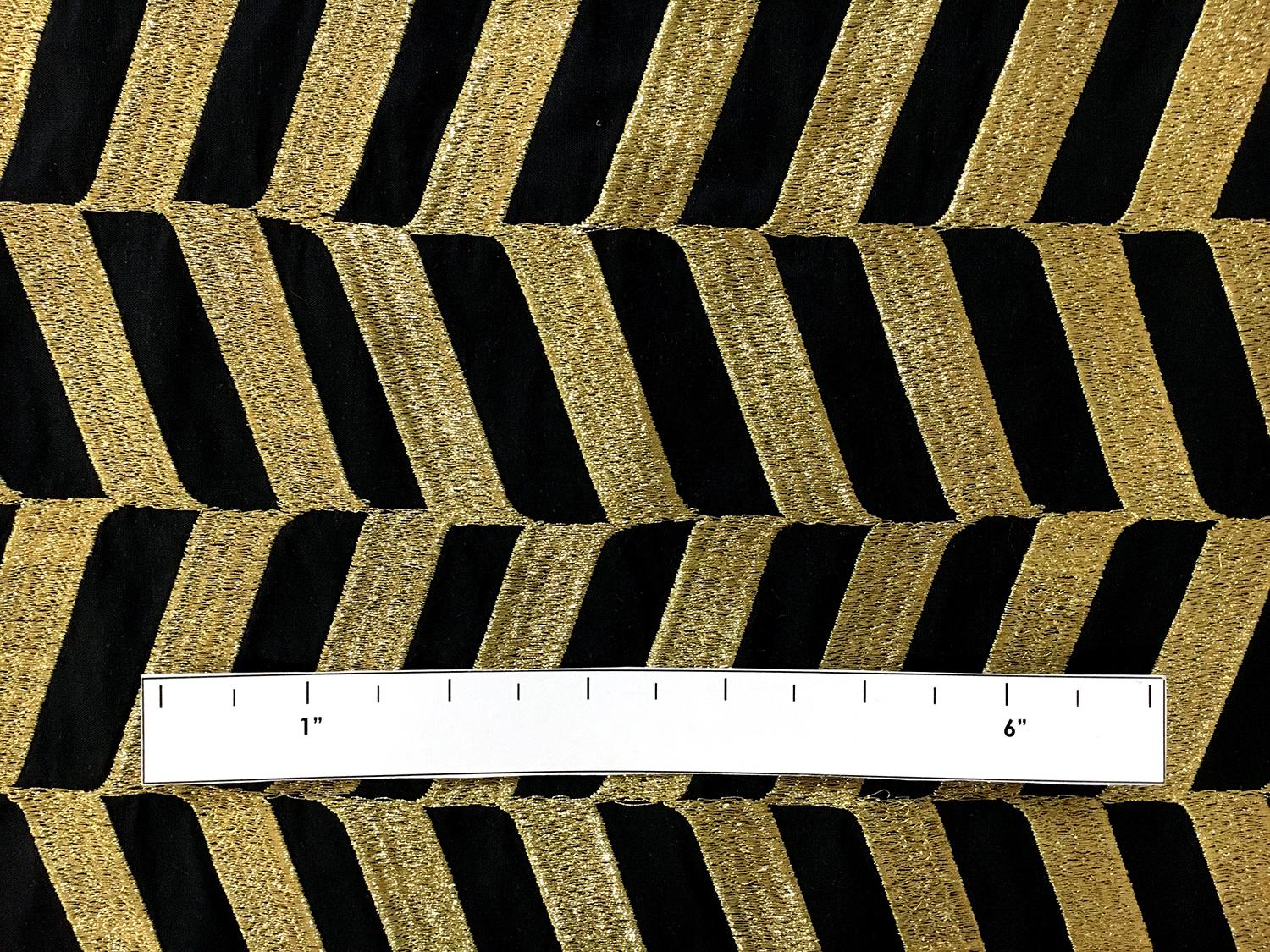 Silk Shantung with Metallic Embroidery1