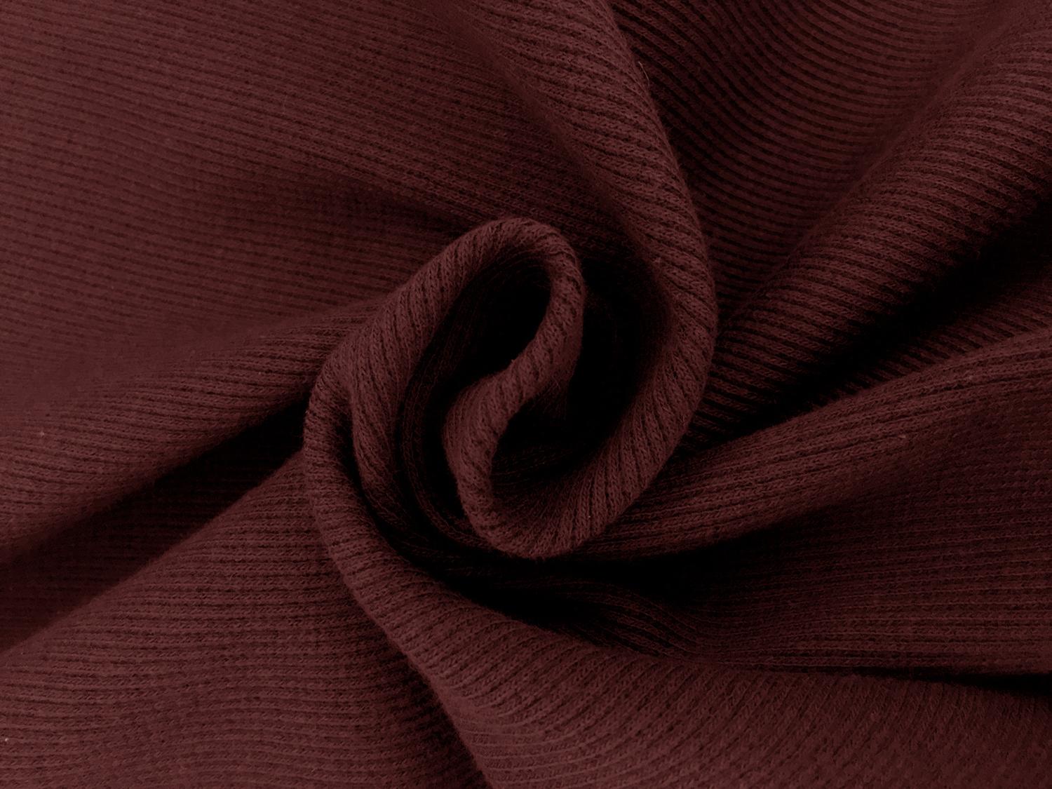 Japanese Cotton Rib Knit in Burgundy2