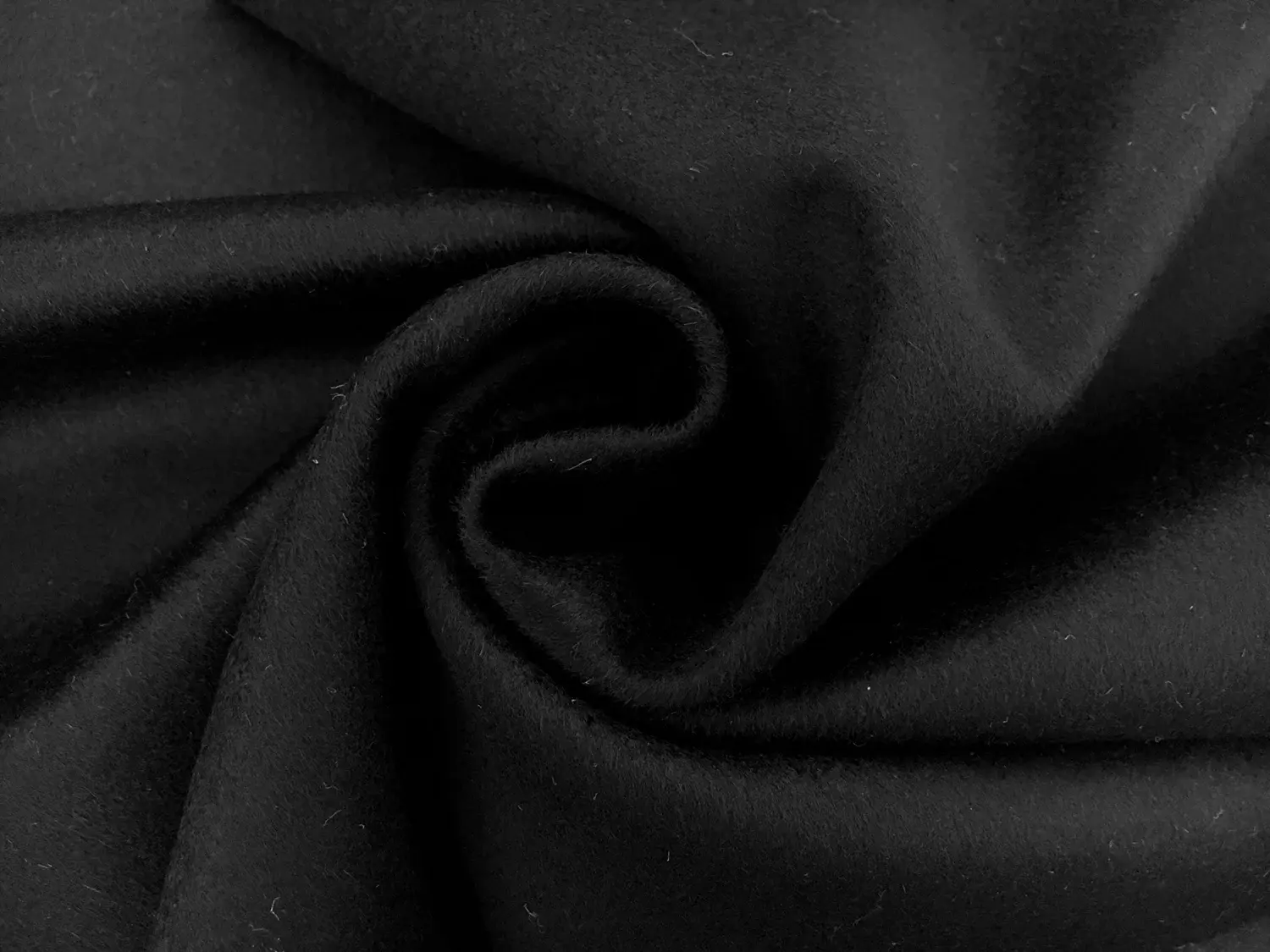 Italian Virgin Wool Jacketing in Black1