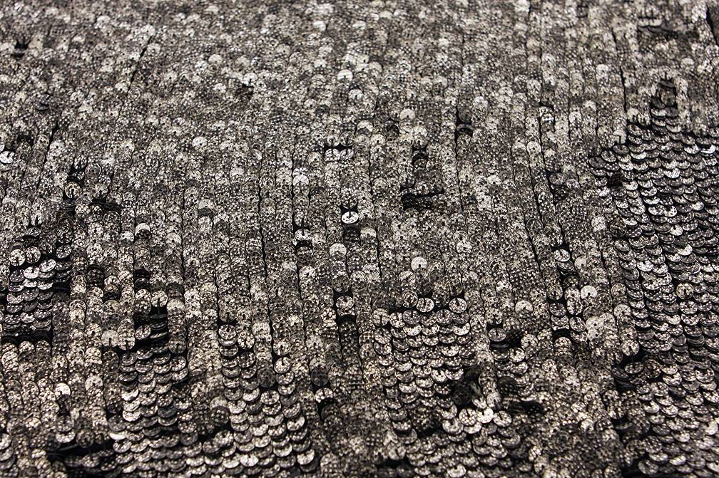 Novelty Sequins on Silk Chiffon0