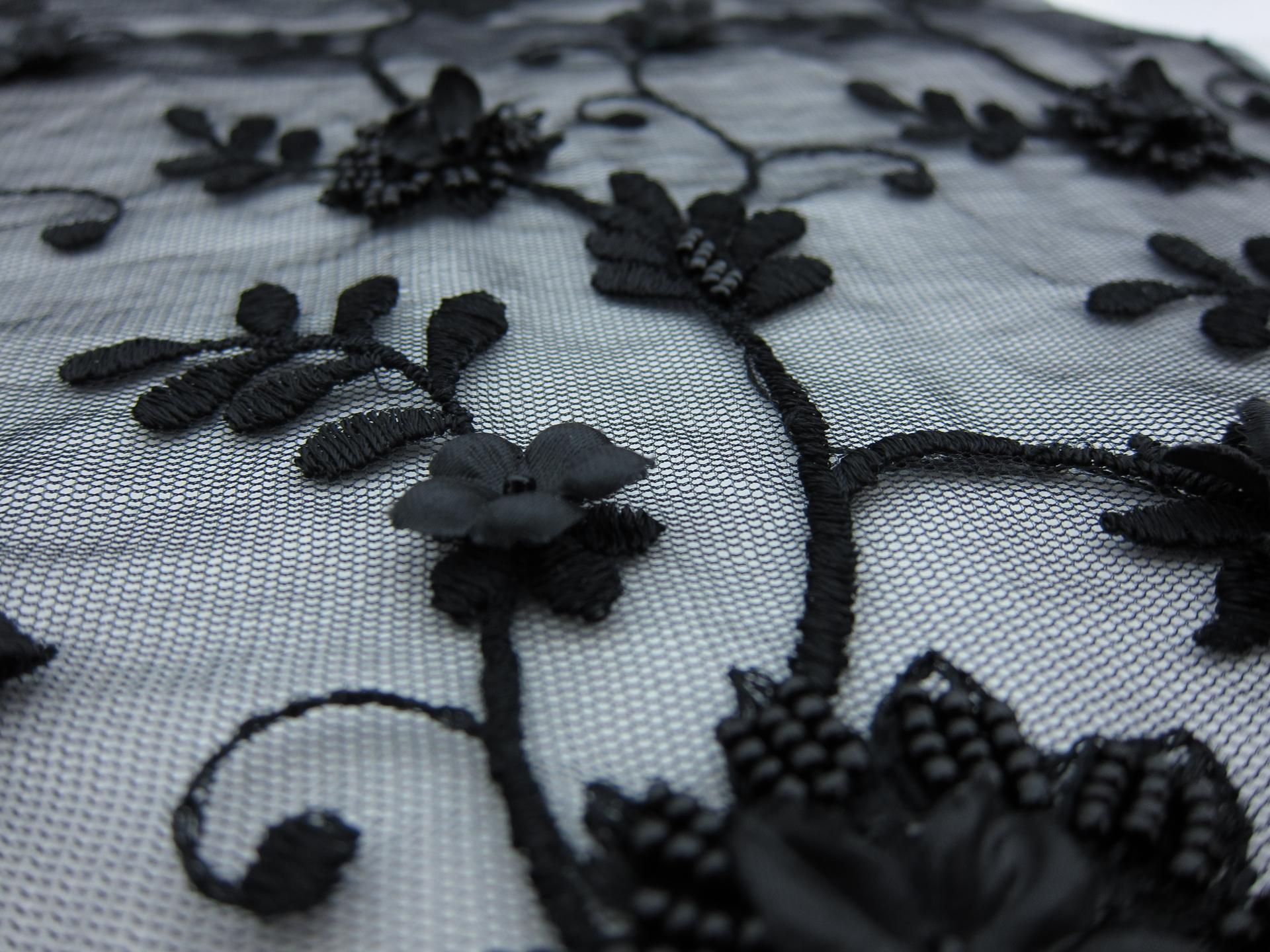 Embroidered Illusion with Appliqué and Beads3