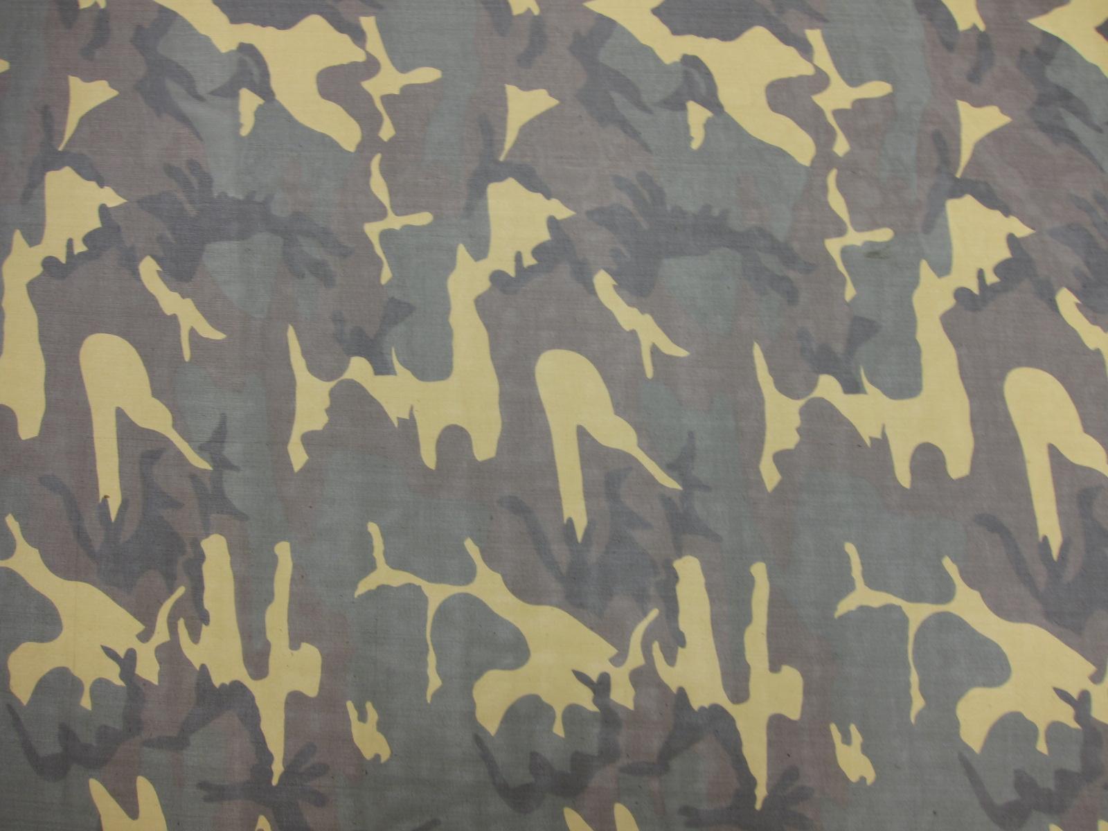 Printed Silk Chiffon Military Style Stripes