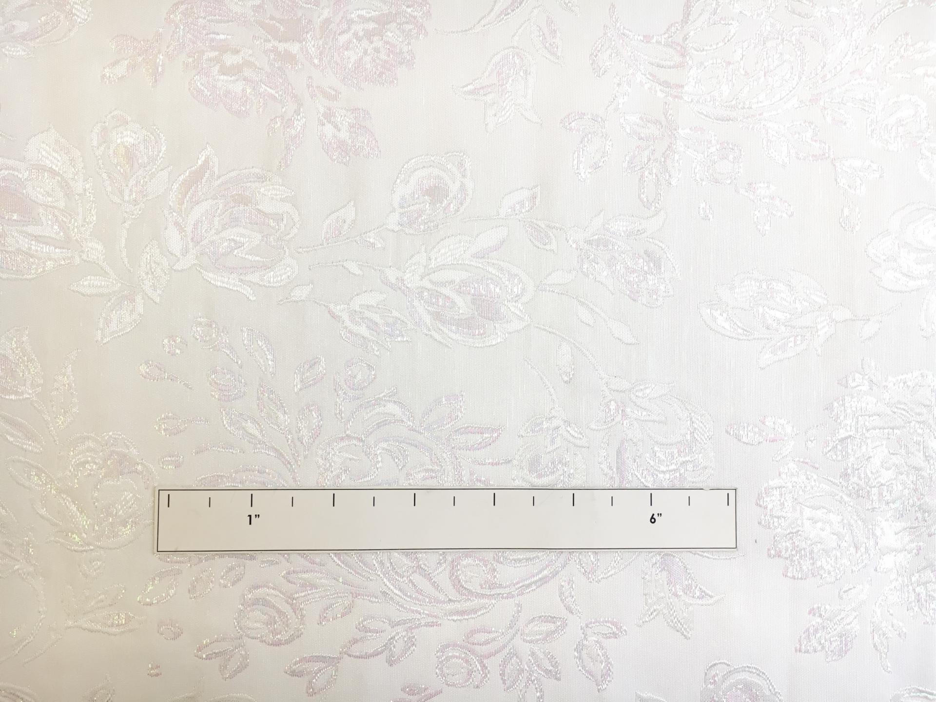 French White Brocade with Opalescent Roses2