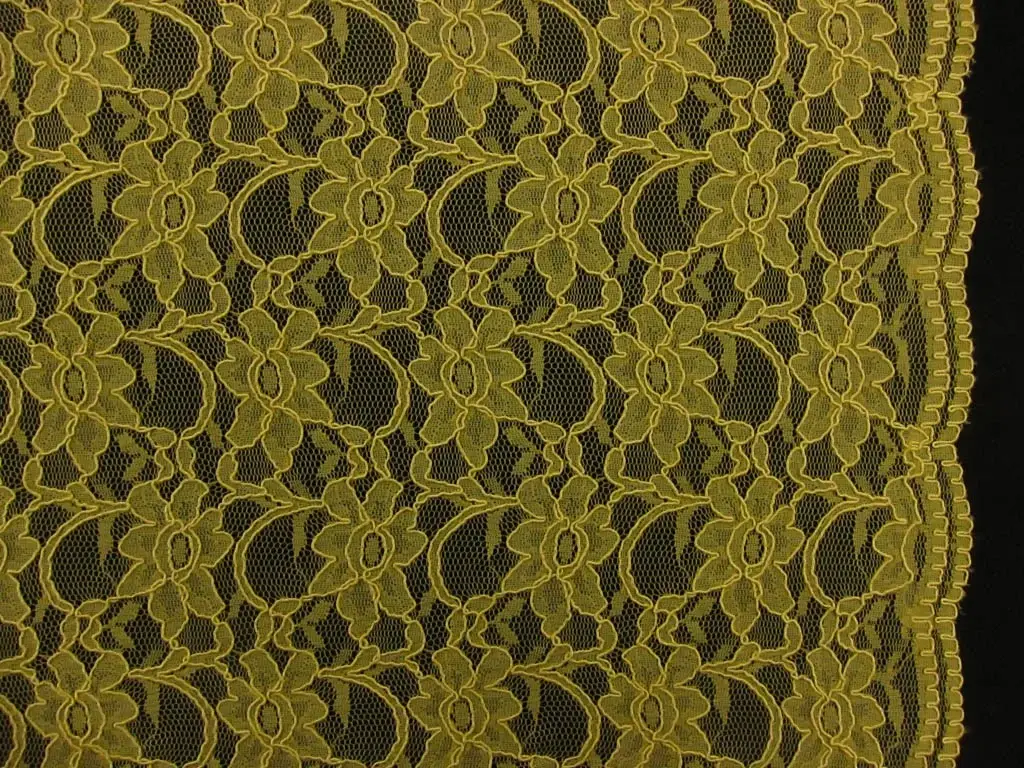 Cotton Nylon Alençon Lace0