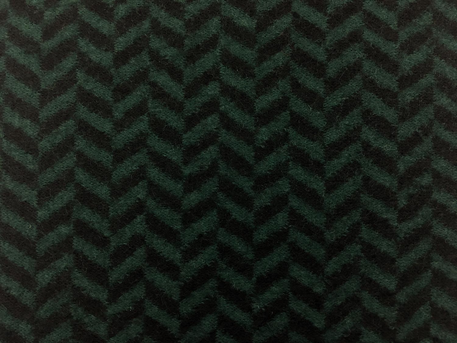Virgin Wool Felted Knit Herringbone0